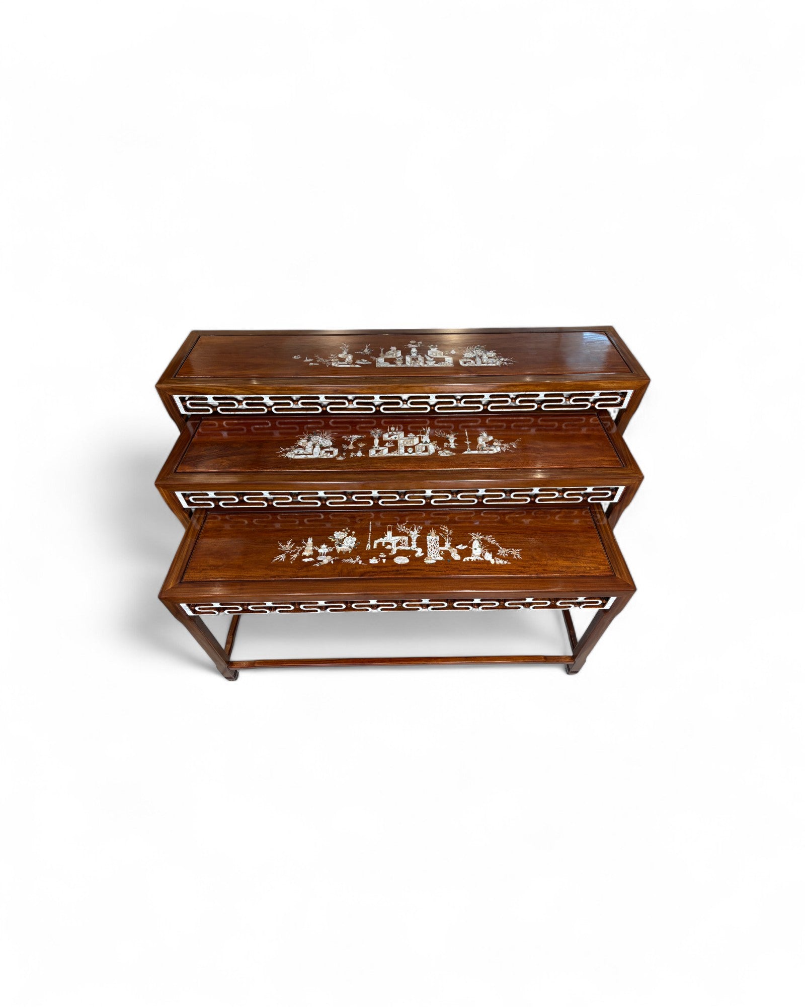 Ming-Style Nesting Console Tables - Set of 3
