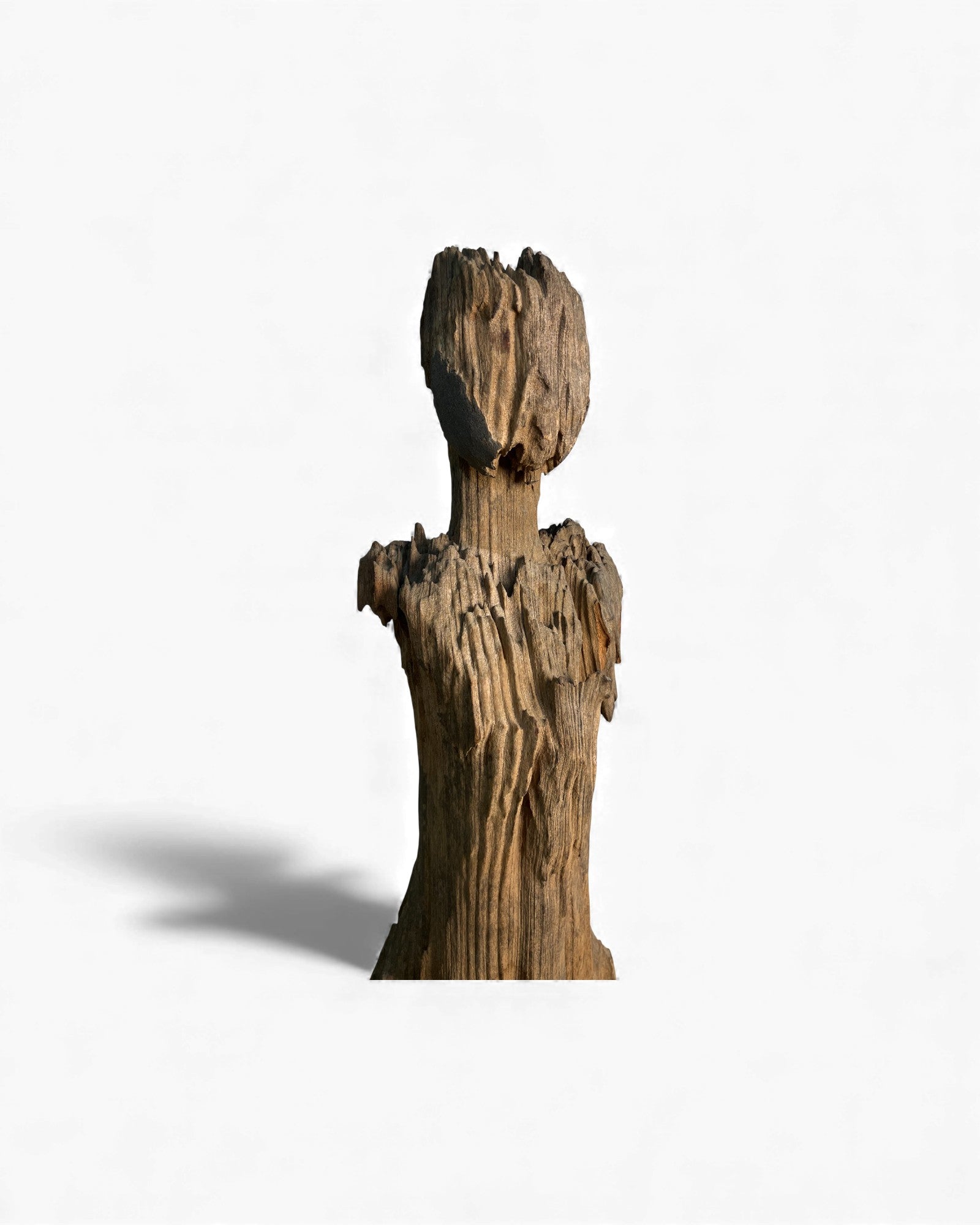 Burmese Sitting Monk (Eroded Temple Figure) - Surround Living - 7