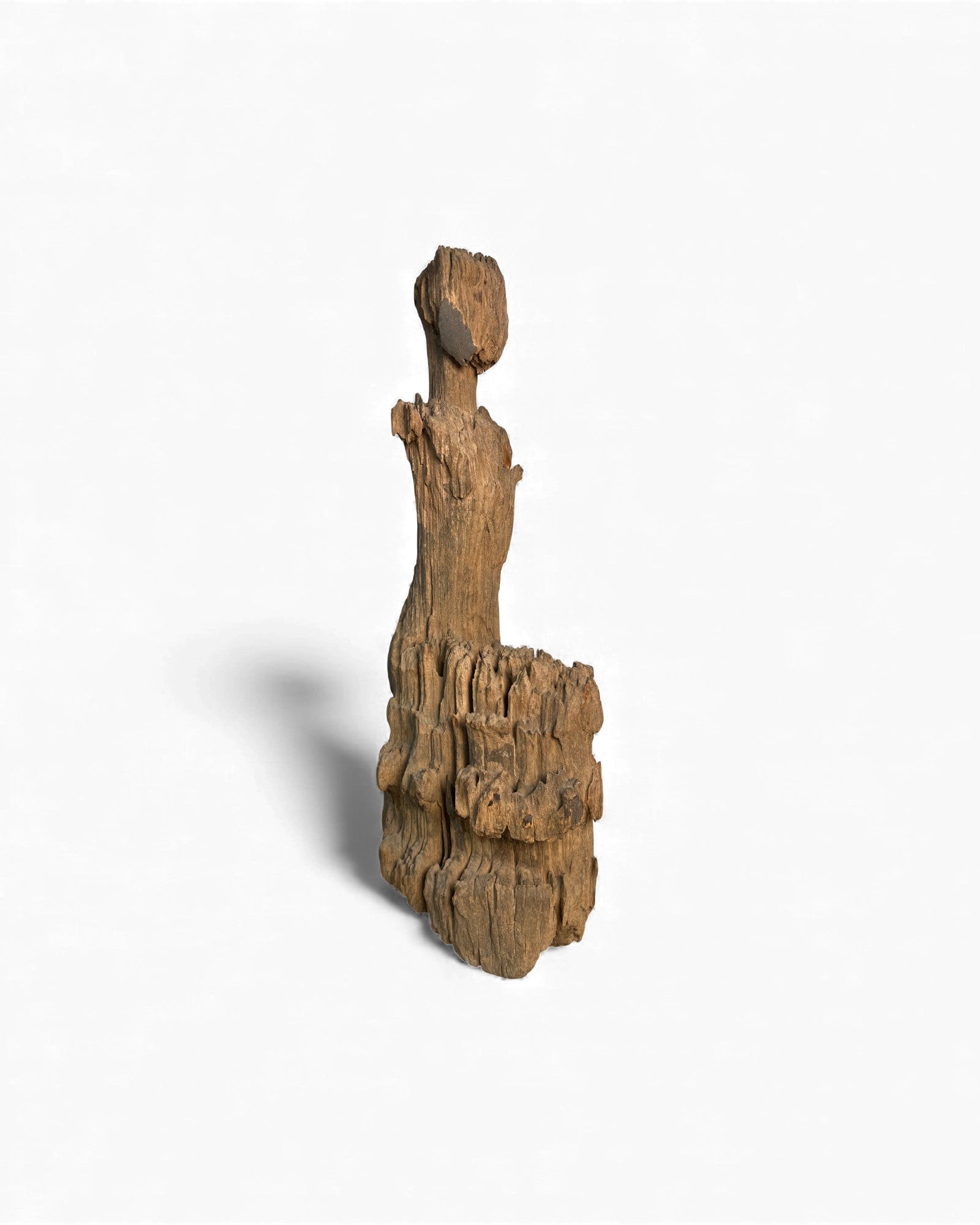 Burmese Sitting Monk (Eroded Temple Figure) - Surround Living - 15