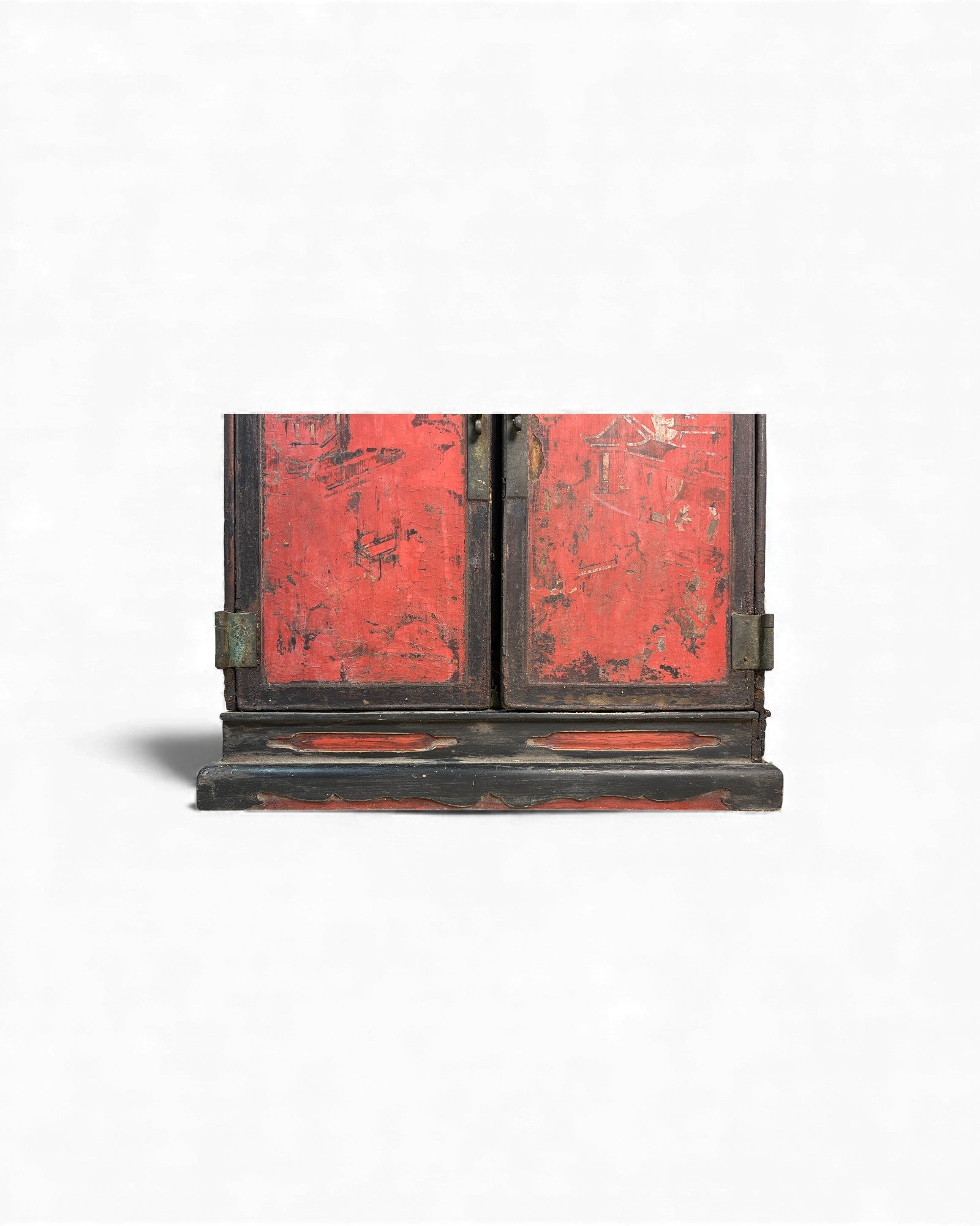 Small Chinese Red - Lacquer Travel Cabinet - Surround Living - 24