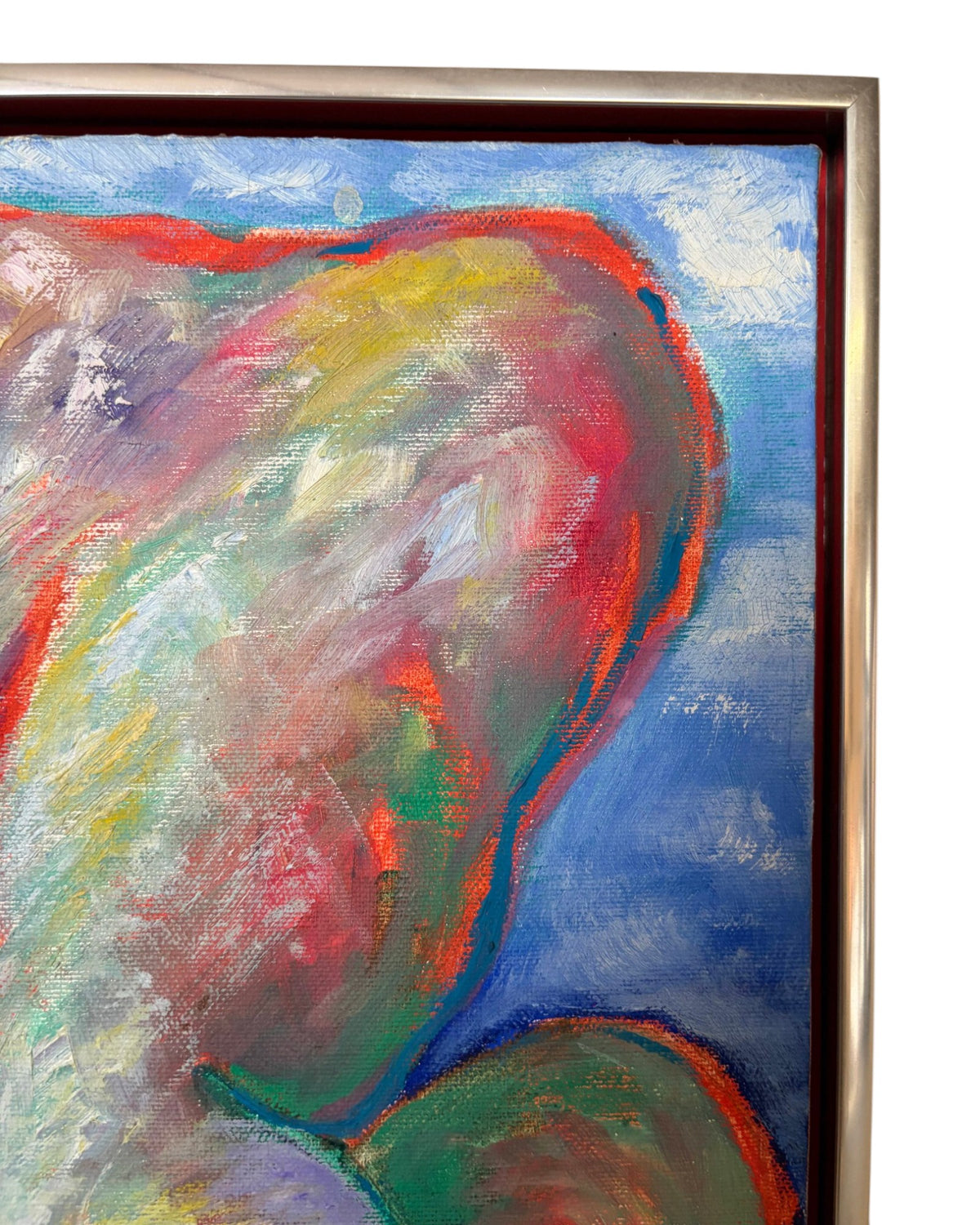 Elizabeth Romhild – Nude Woman (Front and Back), - Pair of Paintings [33 x 44cm]
