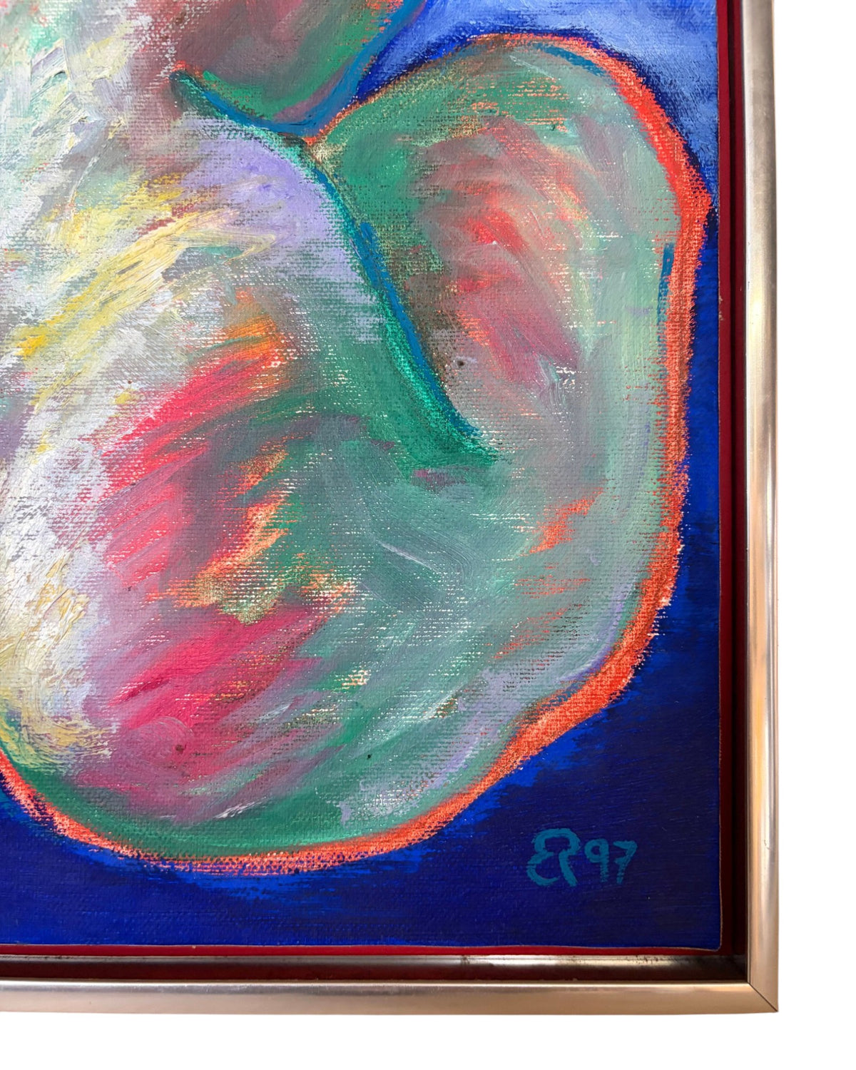 Elizabeth Romhild – Nude Woman (Front and Back), - Pair of Paintings [33 x 44cm]