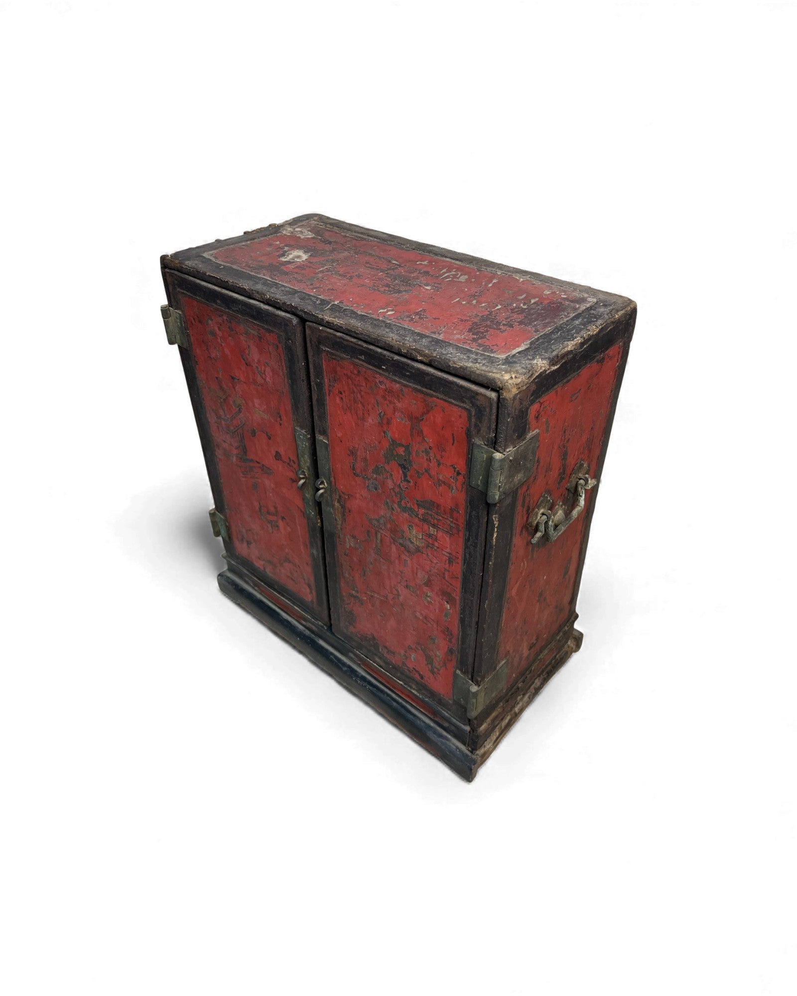 Small Chinese Red - Lacquer Travel Cabinet - Surround Living - 7