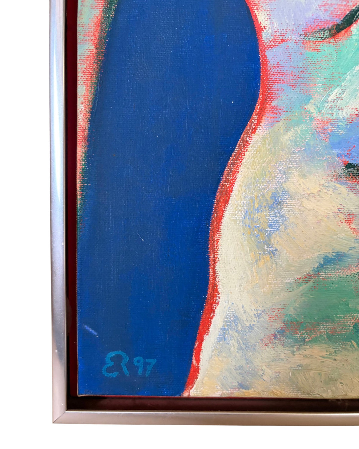 Elizabeth Romhild – Nude Woman (Front and Back), - Pair of Paintings [33 x 44cm]