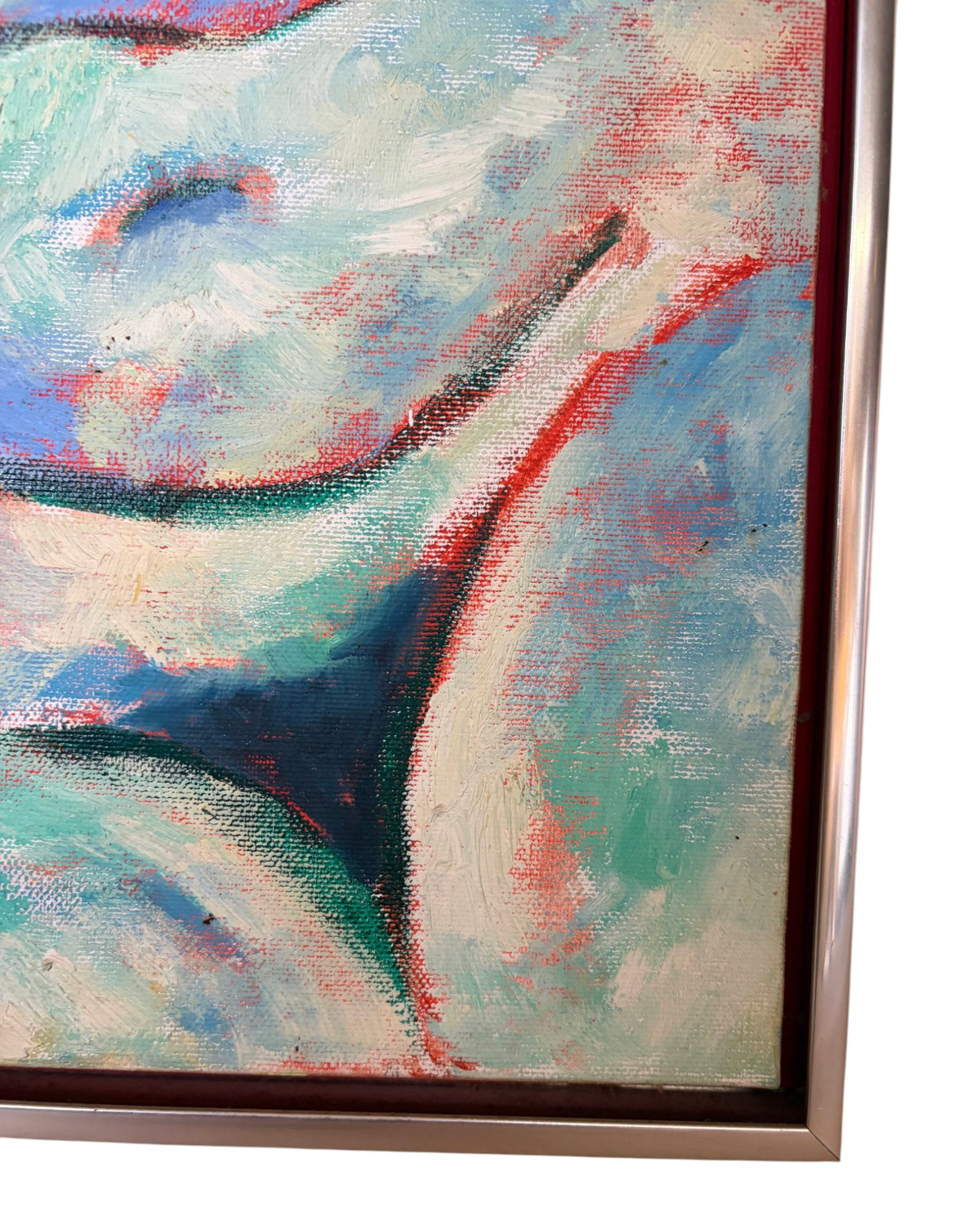 Elizabeth Romhild – Nude Woman (Front and Back), - Pair of Paintings [33 x 44cm]
