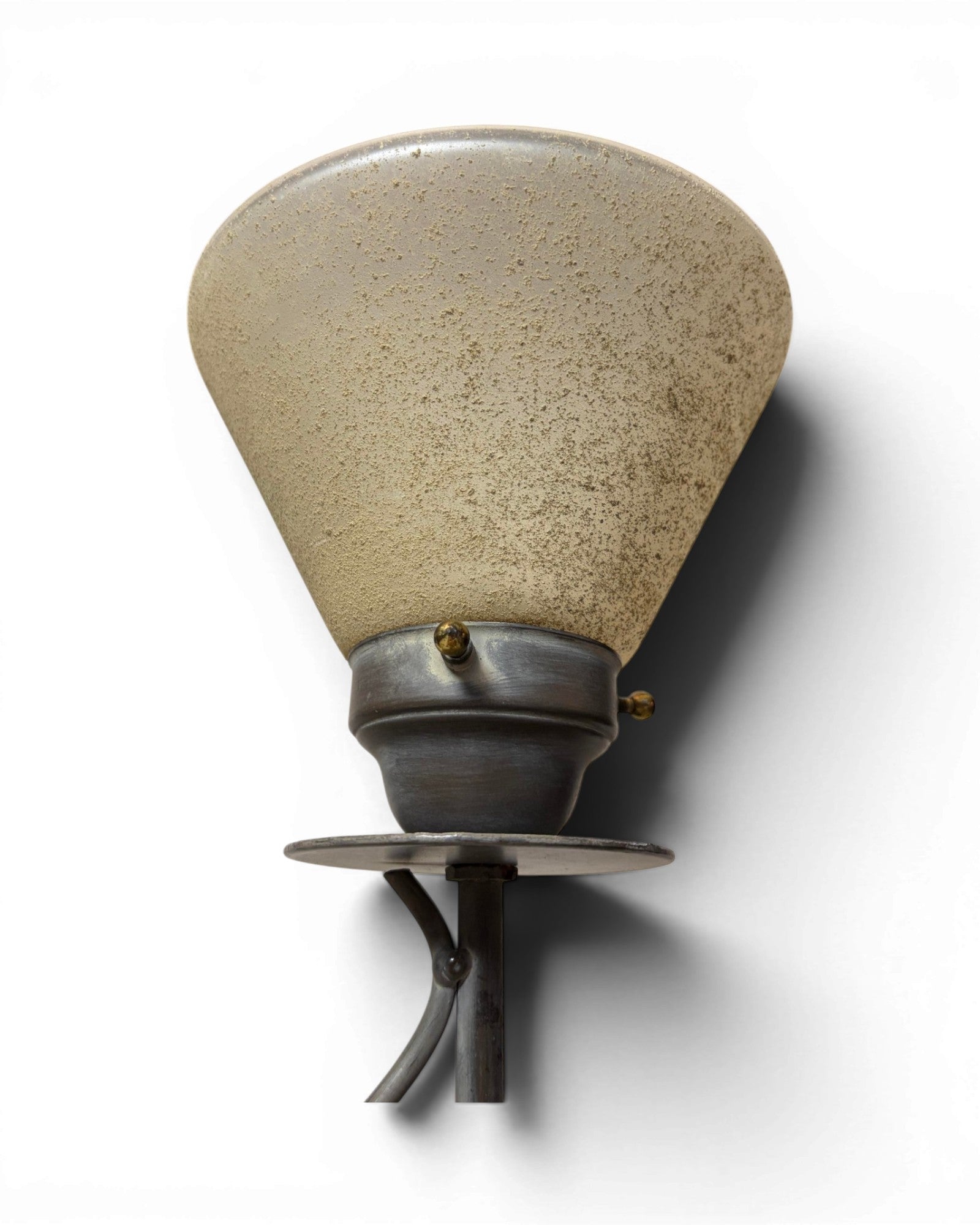 Postmodern Torchiere Wrought Iron Stem Floor Lamp