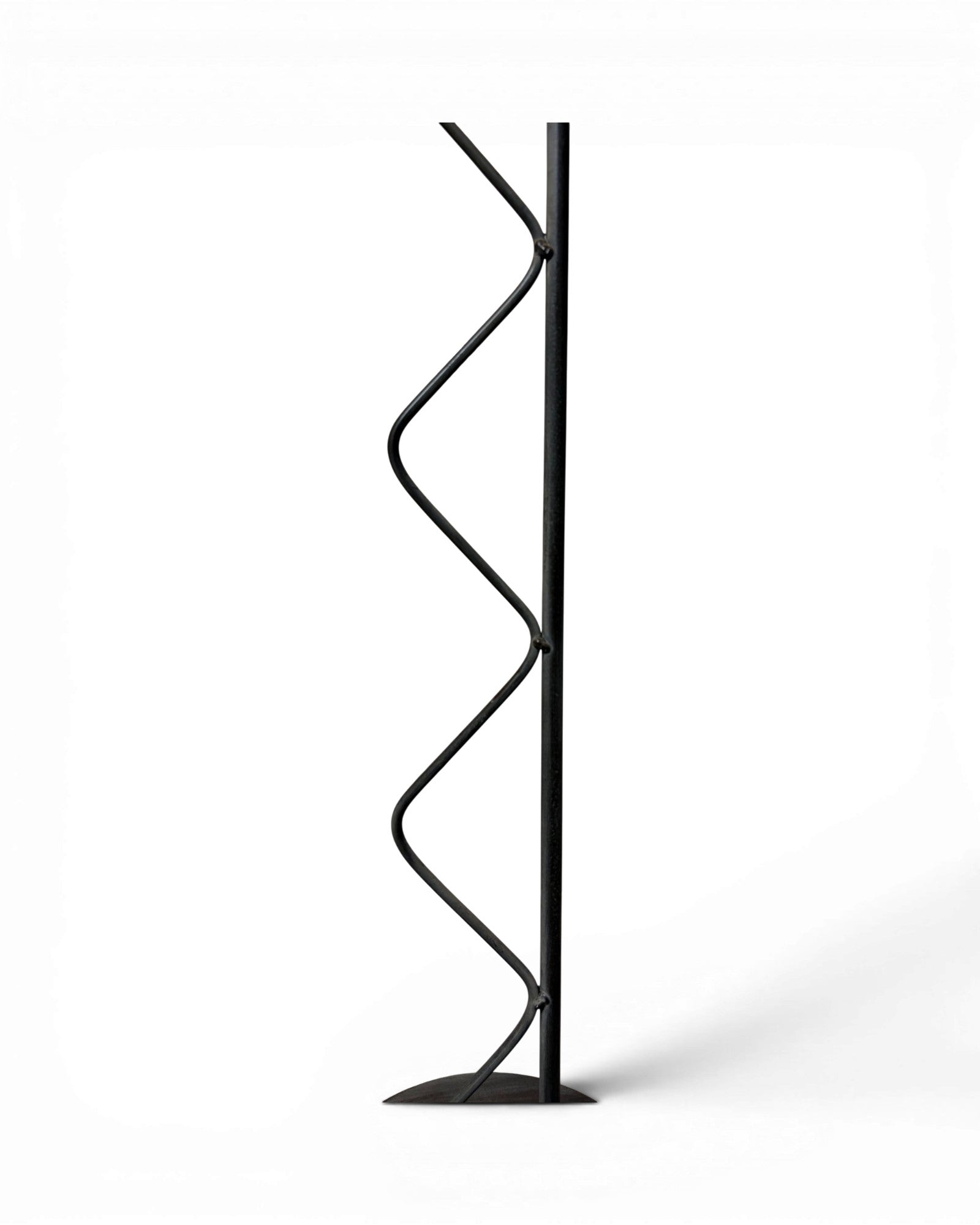Postmodern Torchiere Wrought Iron Stem Floor Lamp