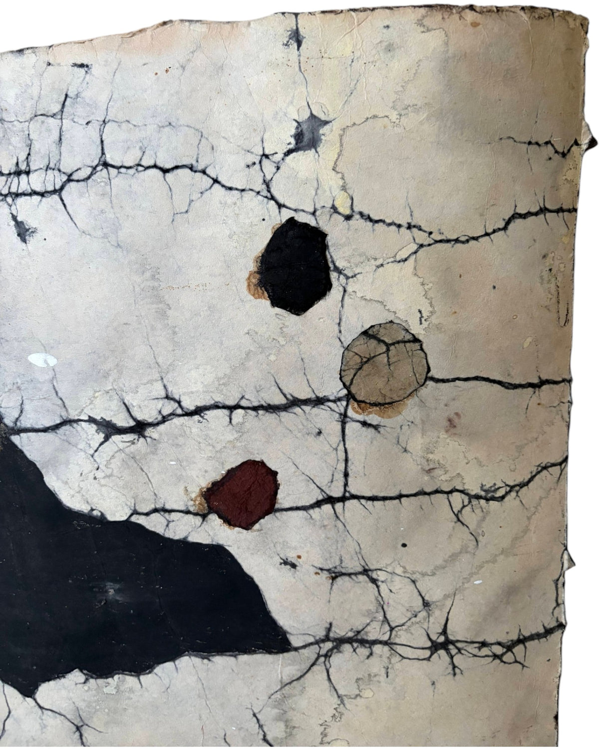 Nebula Abstract Ink Scroll on Washi Paper - by Shigeno Sawada Set of 3 - Surround Living - 18