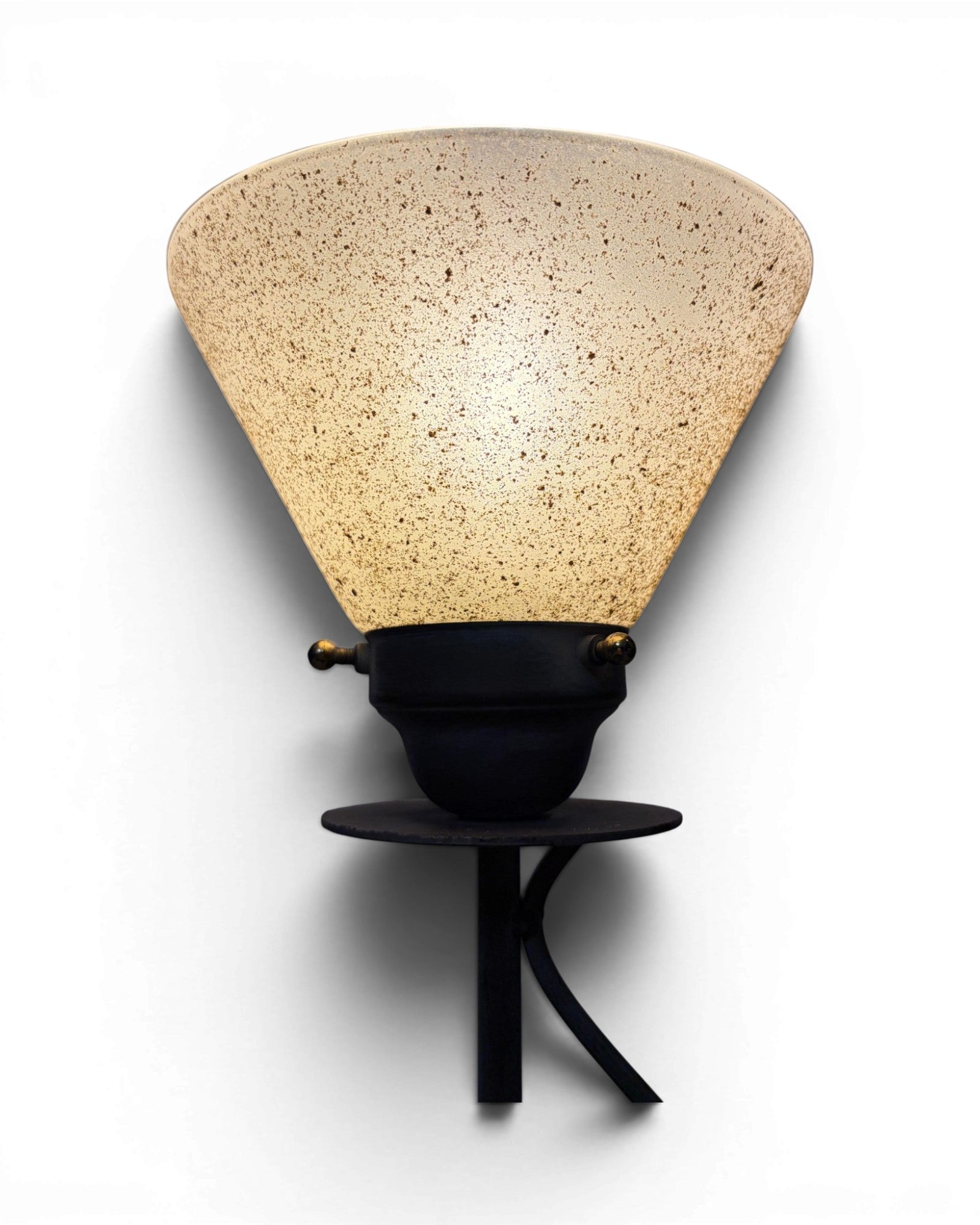 Postmodern Torchiere Wrought Iron Stem Floor Lamp