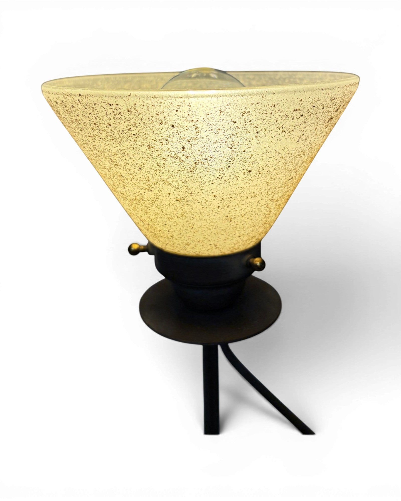 Postmodern Torchiere Wrought Iron Stem Floor Lamp