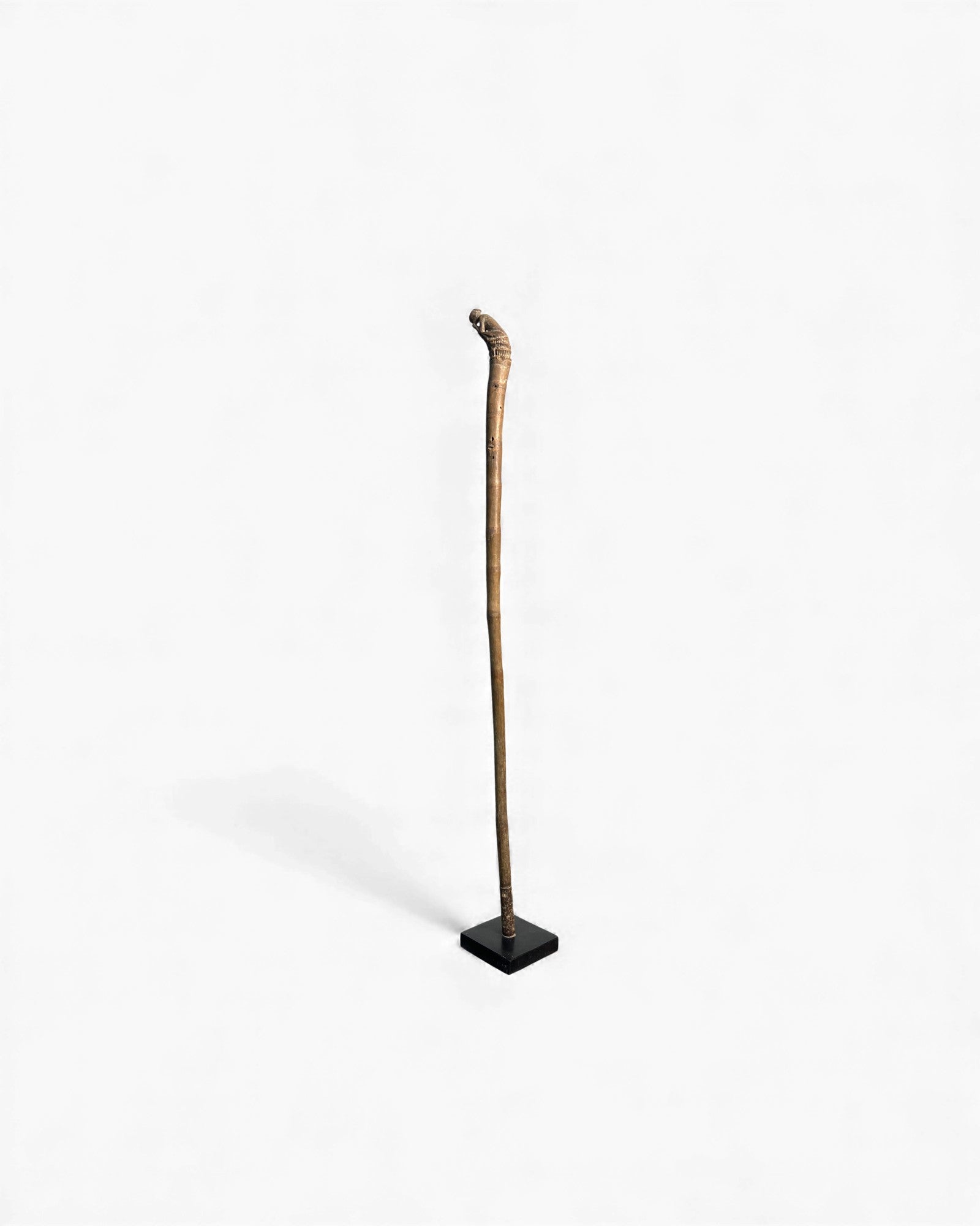 Burmese Carved Walking Stick with Figurative Finial - Surround Living - 9