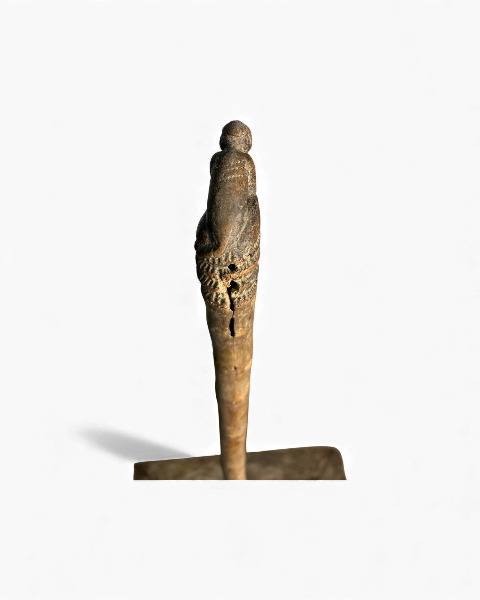 Burmese Carved Walking Stick with Figurative Finial - Surround Living - 15