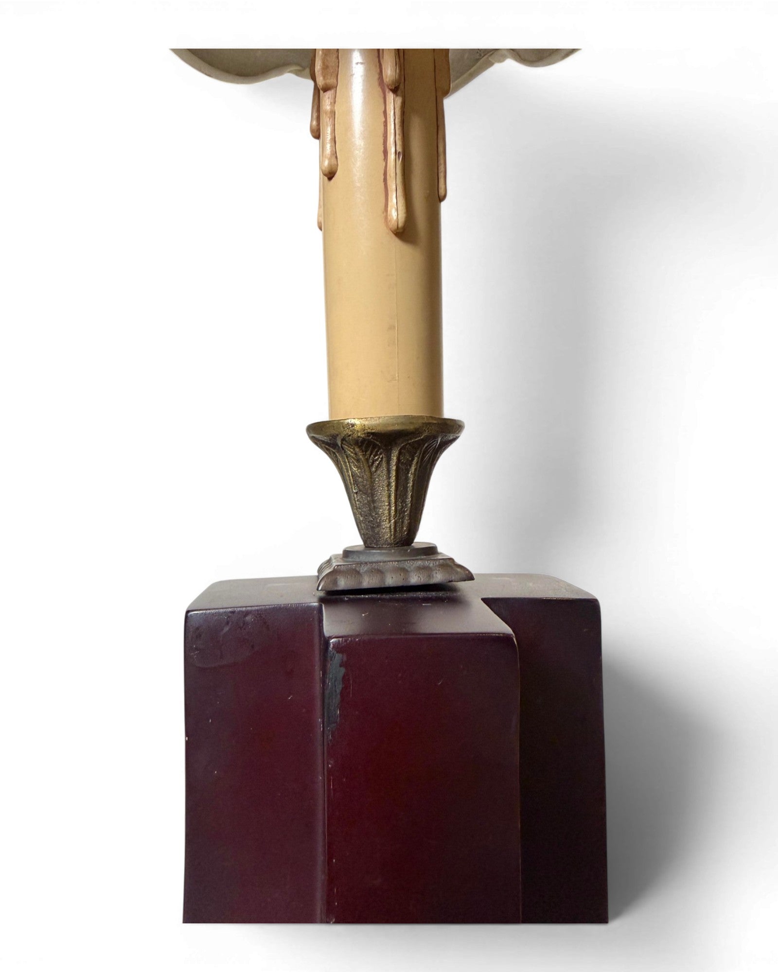 Vintage Candle-Form Table Lamp