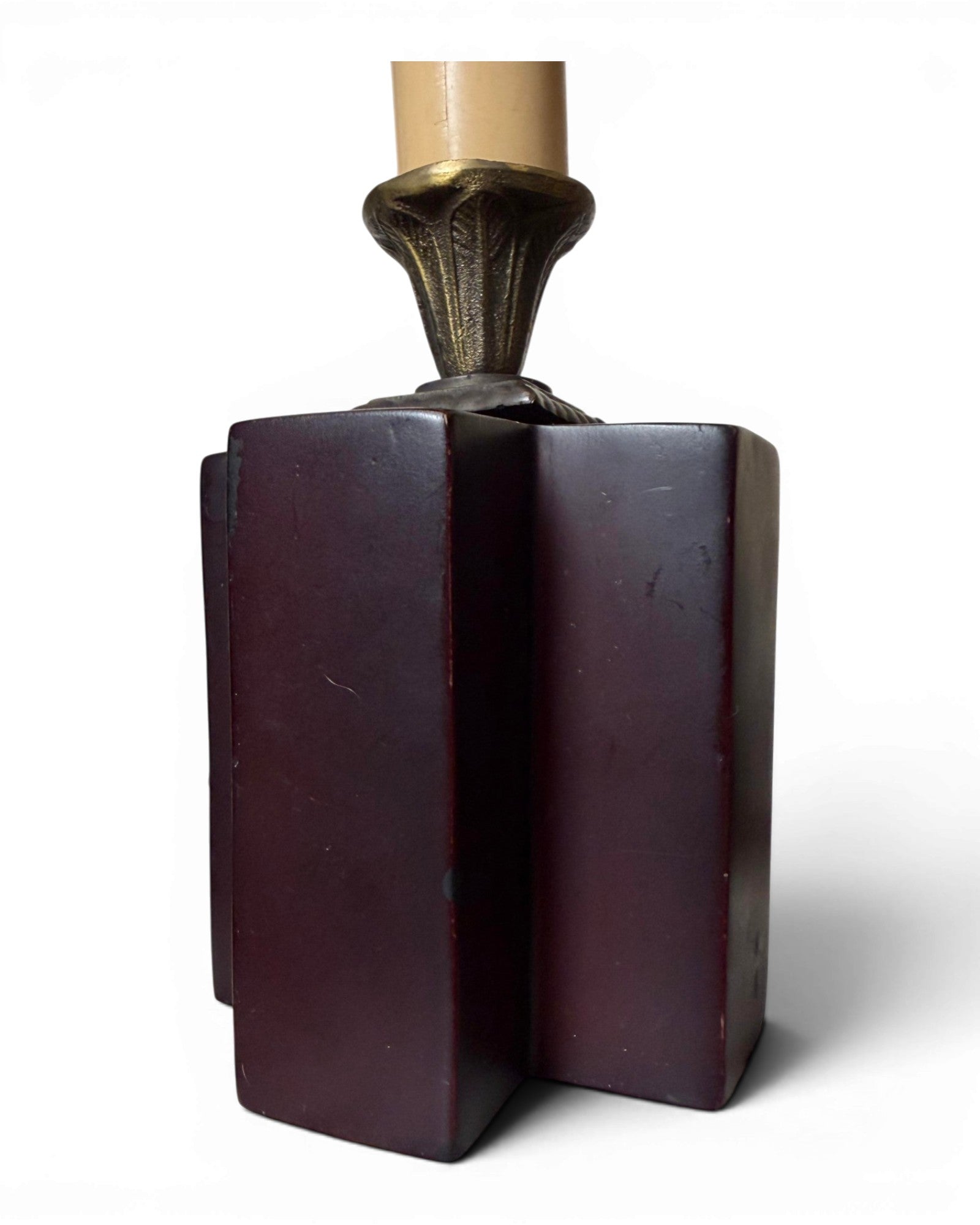 Vintage Candle-Form Table Lamp