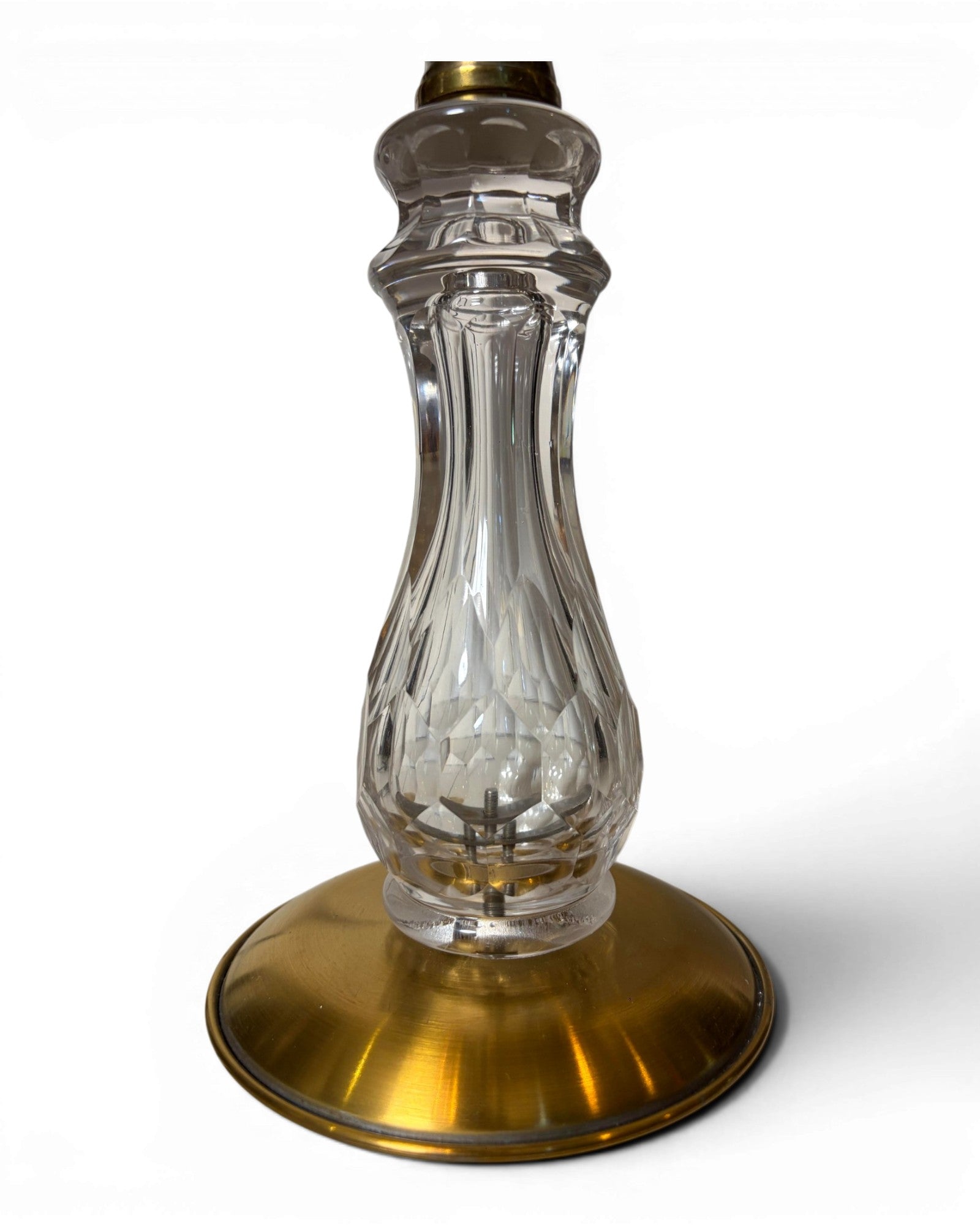 Vintage-Style Electrified Glass Table Lamp with Bell-Shaped Lampshade