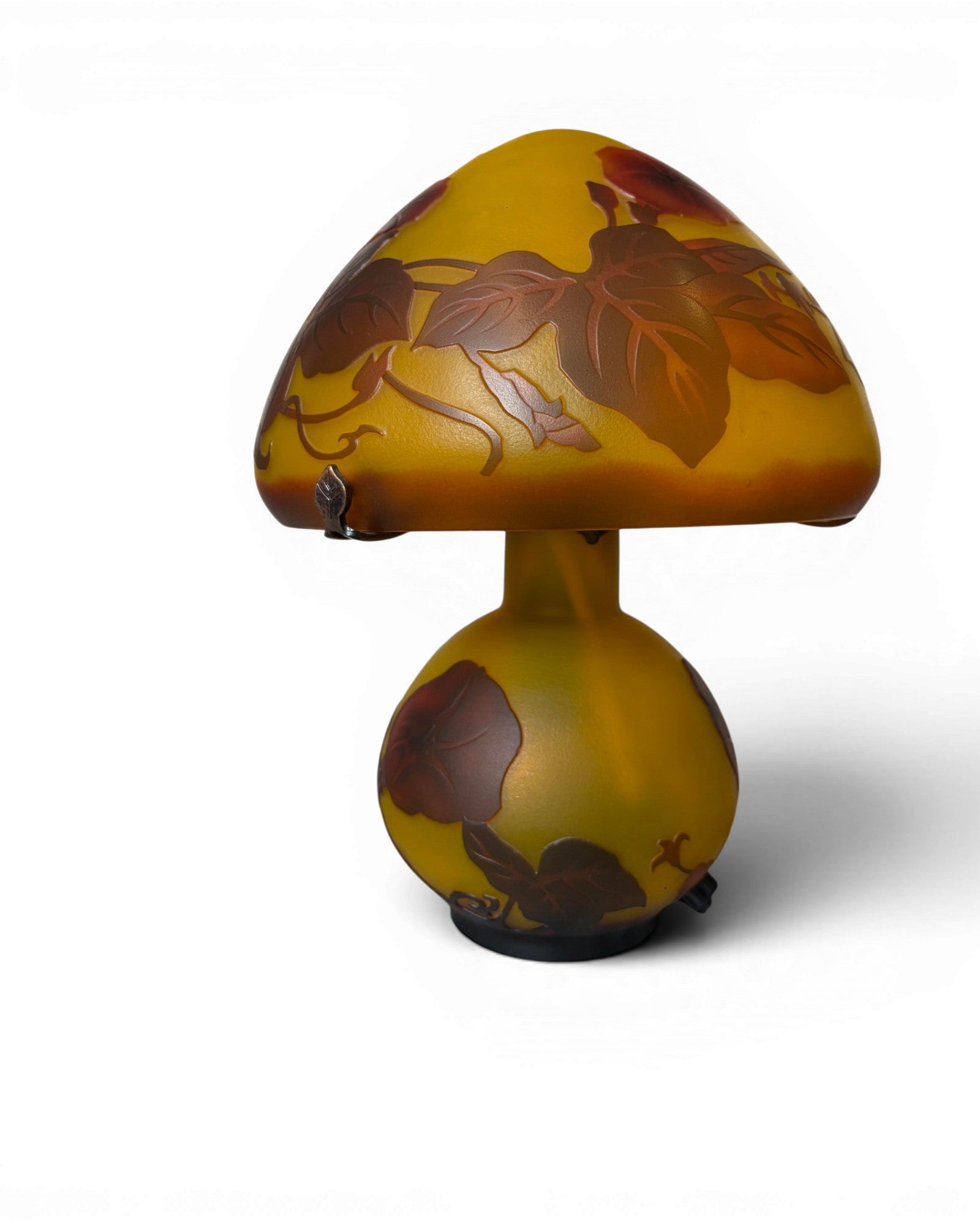 Art Nouveau Cameo Glass Table Lamp