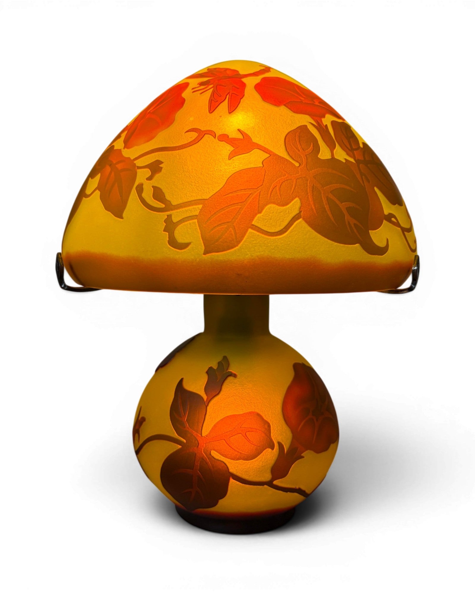 Art Nouveau Cameo Glass Table Lamp