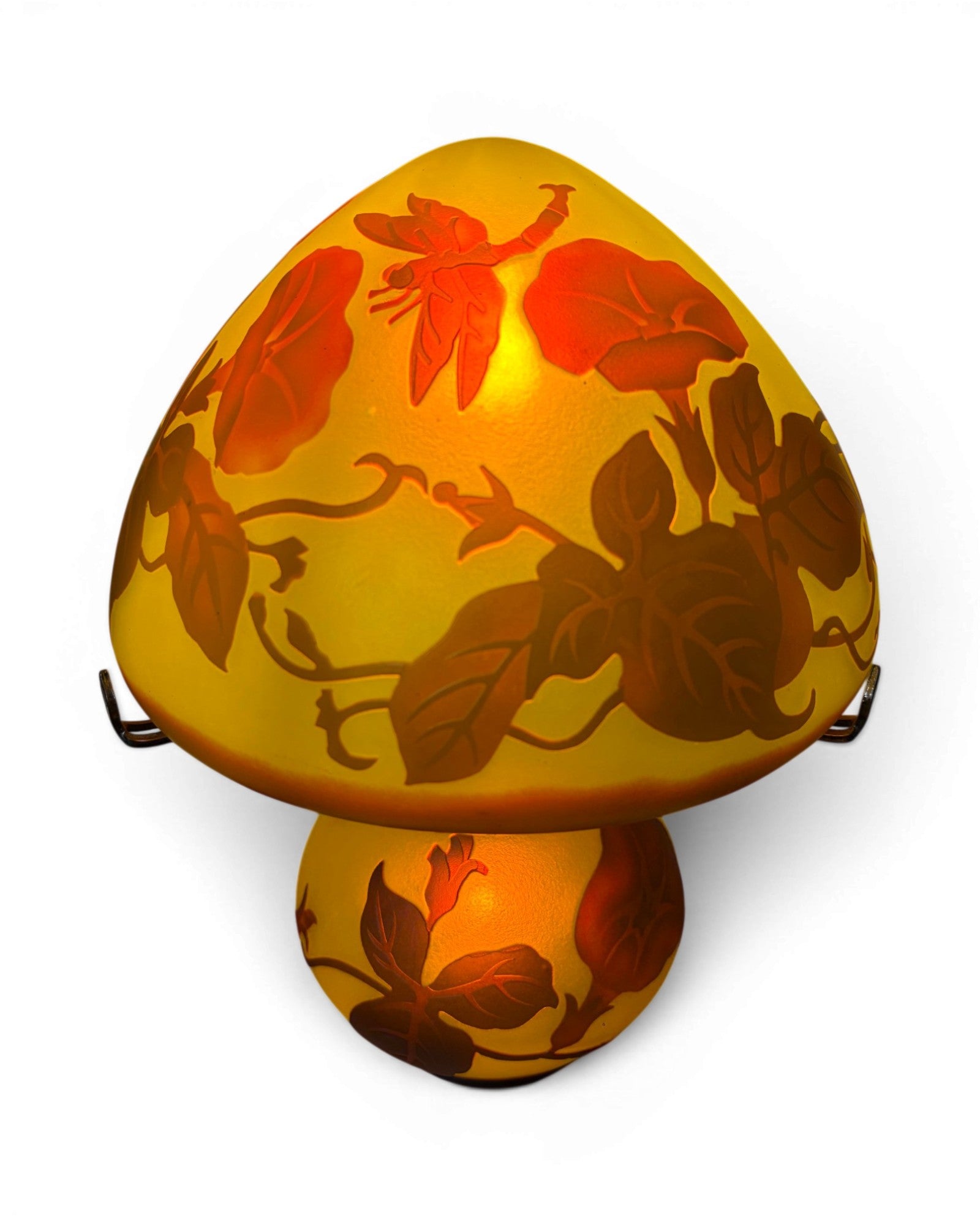 Art Nouveau Cameo Glass Table Lamp