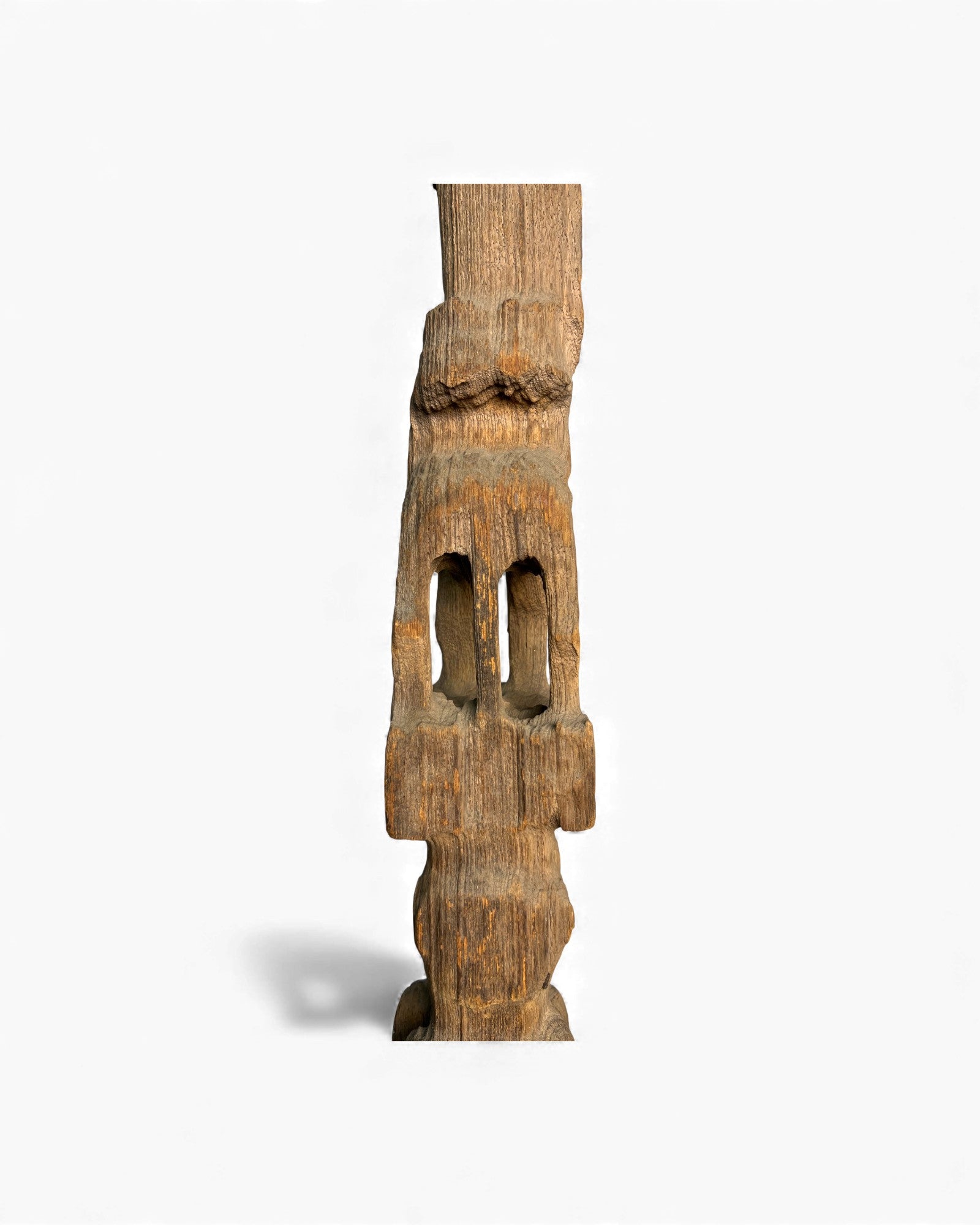 Chin Totem Post with Man on Horse and Elephant Motifs - Surround Living - 18