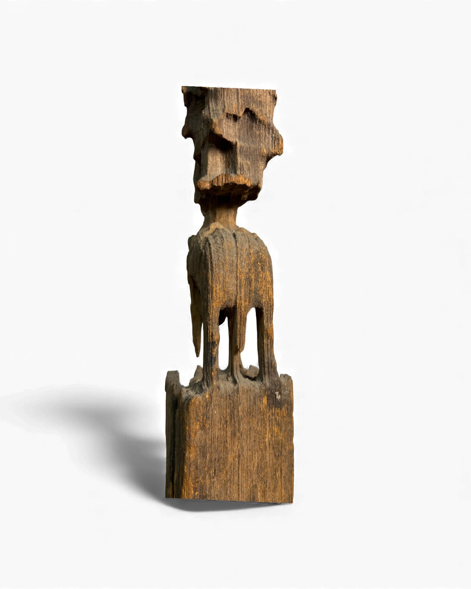 Chin Totem Post with Man on Horse and Elephant Motifs - Surround Living - 19