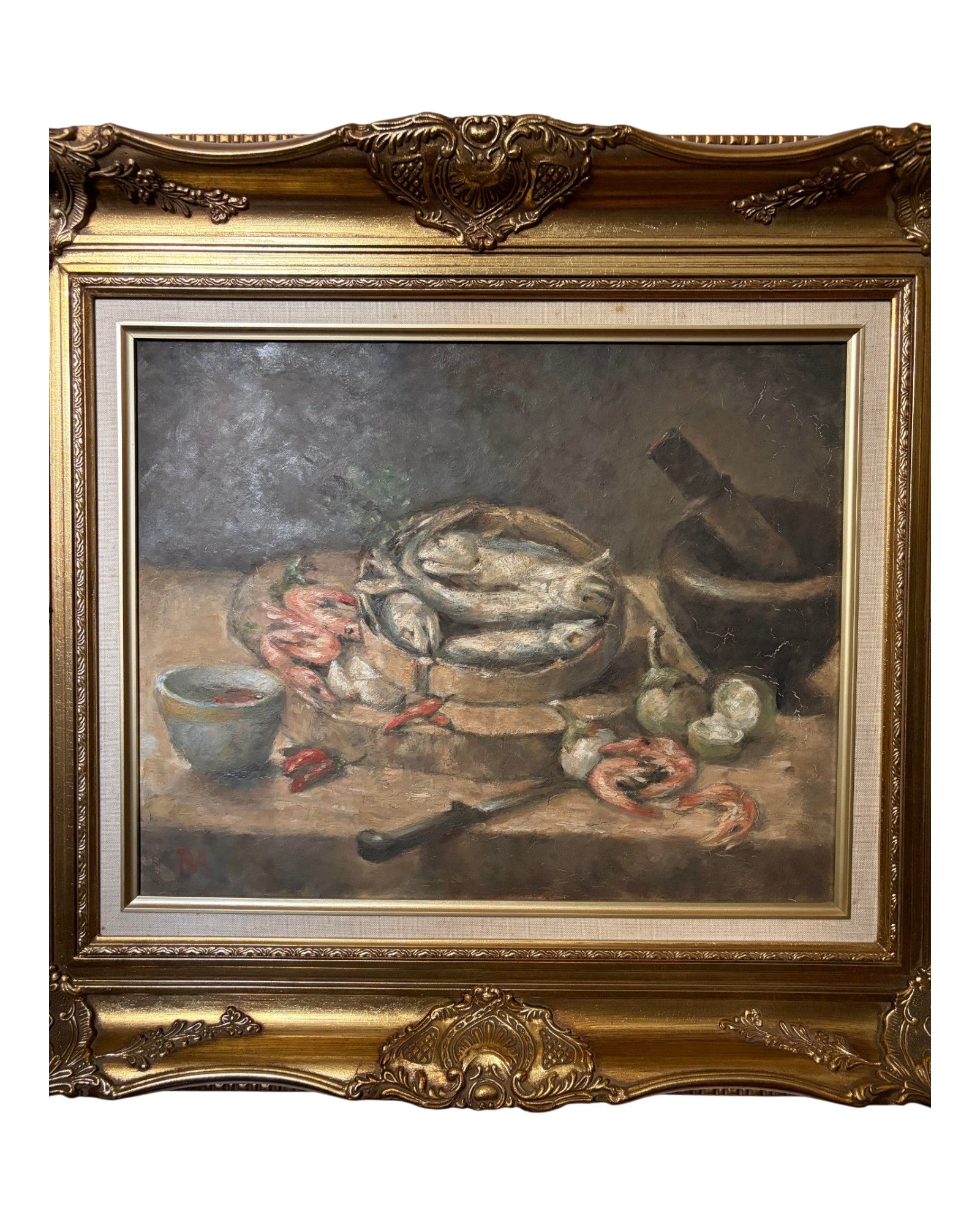 A Classical-Style Oil Painting of a Kitchen Still Life by Ajarn Ravichai Areeyamitr - [65 x 75cm]