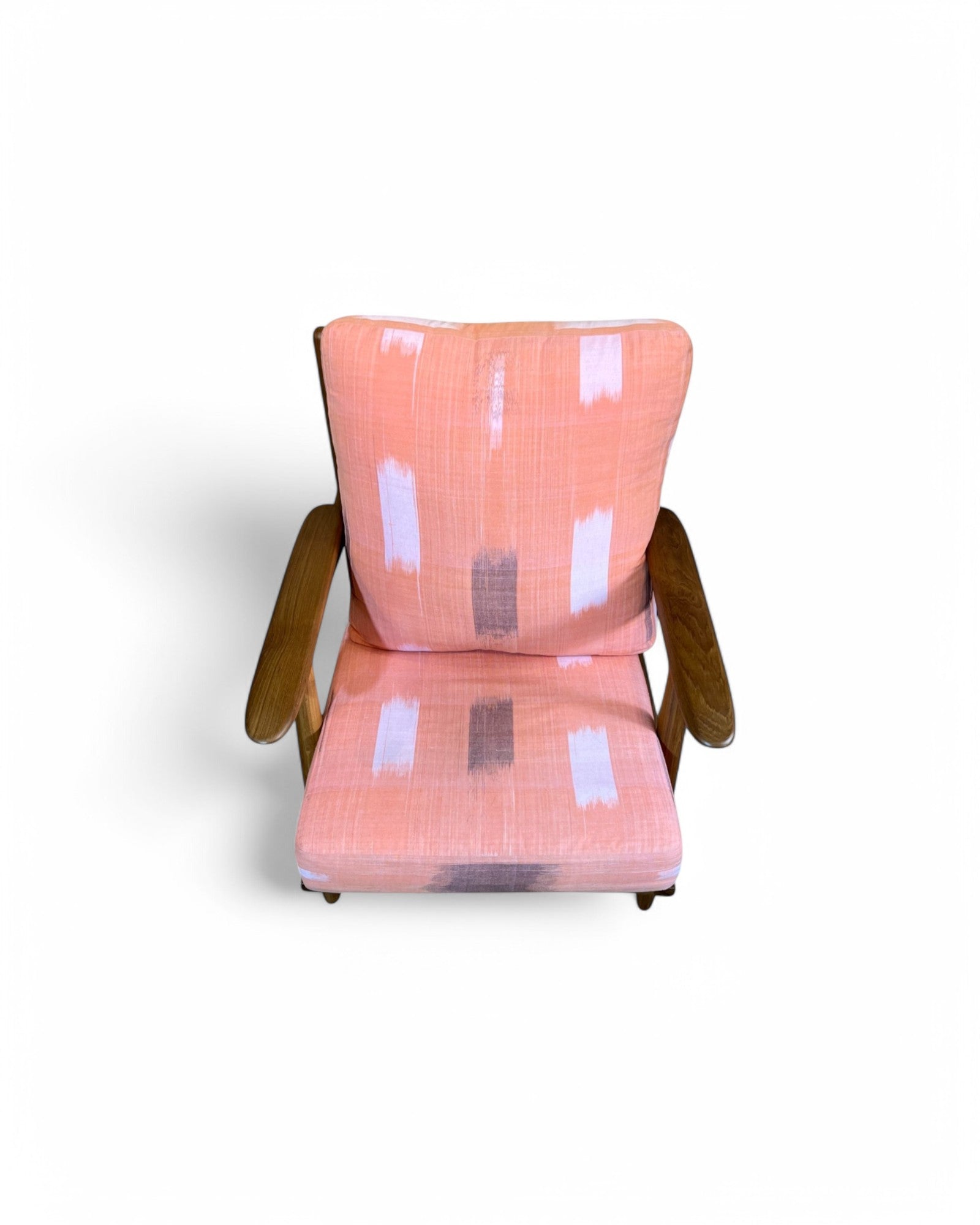 Peachy Thai Weave Teak Wood Armchair
