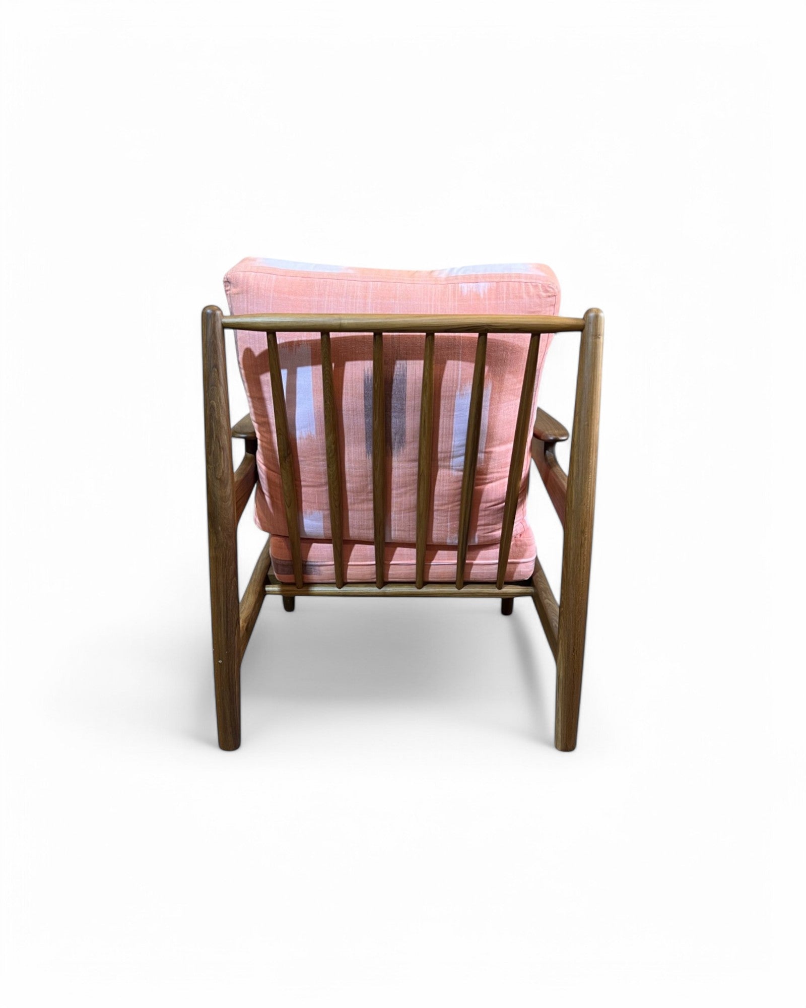 Peachy Thai Weave Teak Wood Armchair