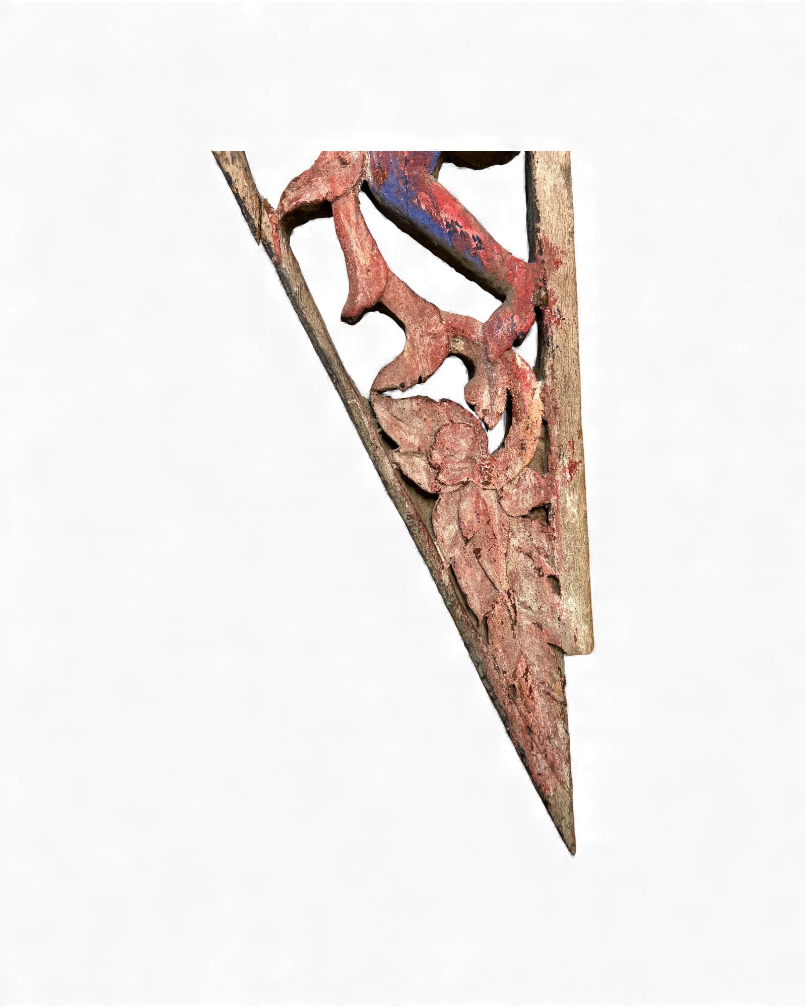 Thai Lanna Temple Eave Bracket with Hanuman Figure - Surround Living - 8