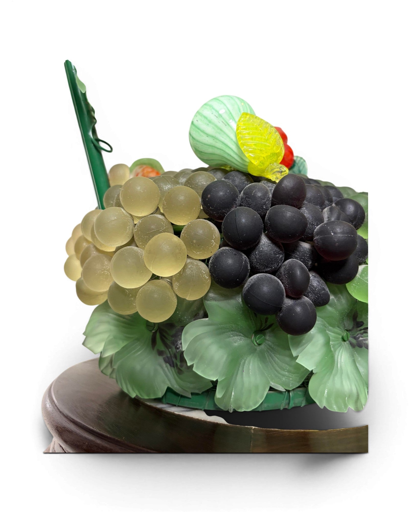 Vintage Murano Glass Fruit Basket Lamp