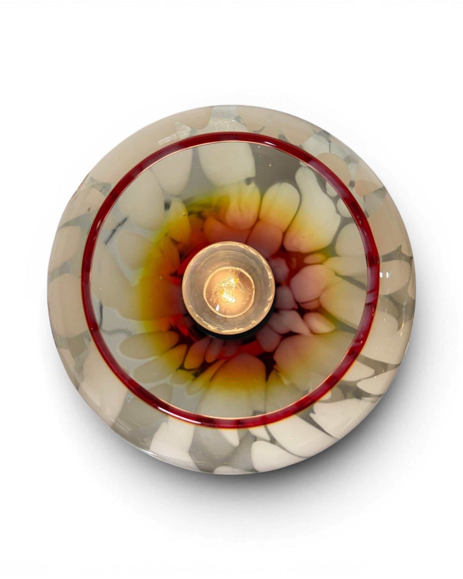 Murano Glass Cherub Table Lamp