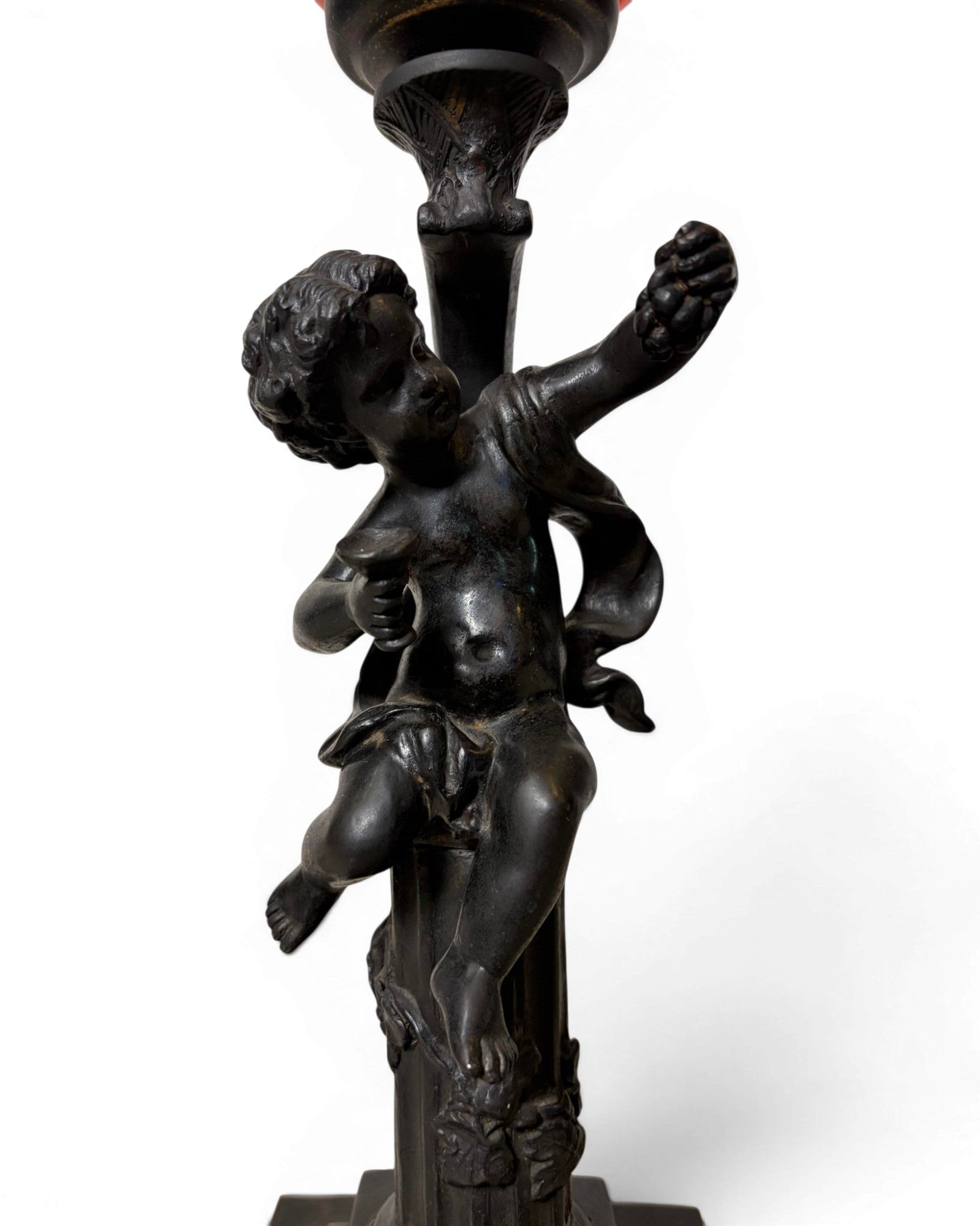 Murano Glass Cherub Table Lamp