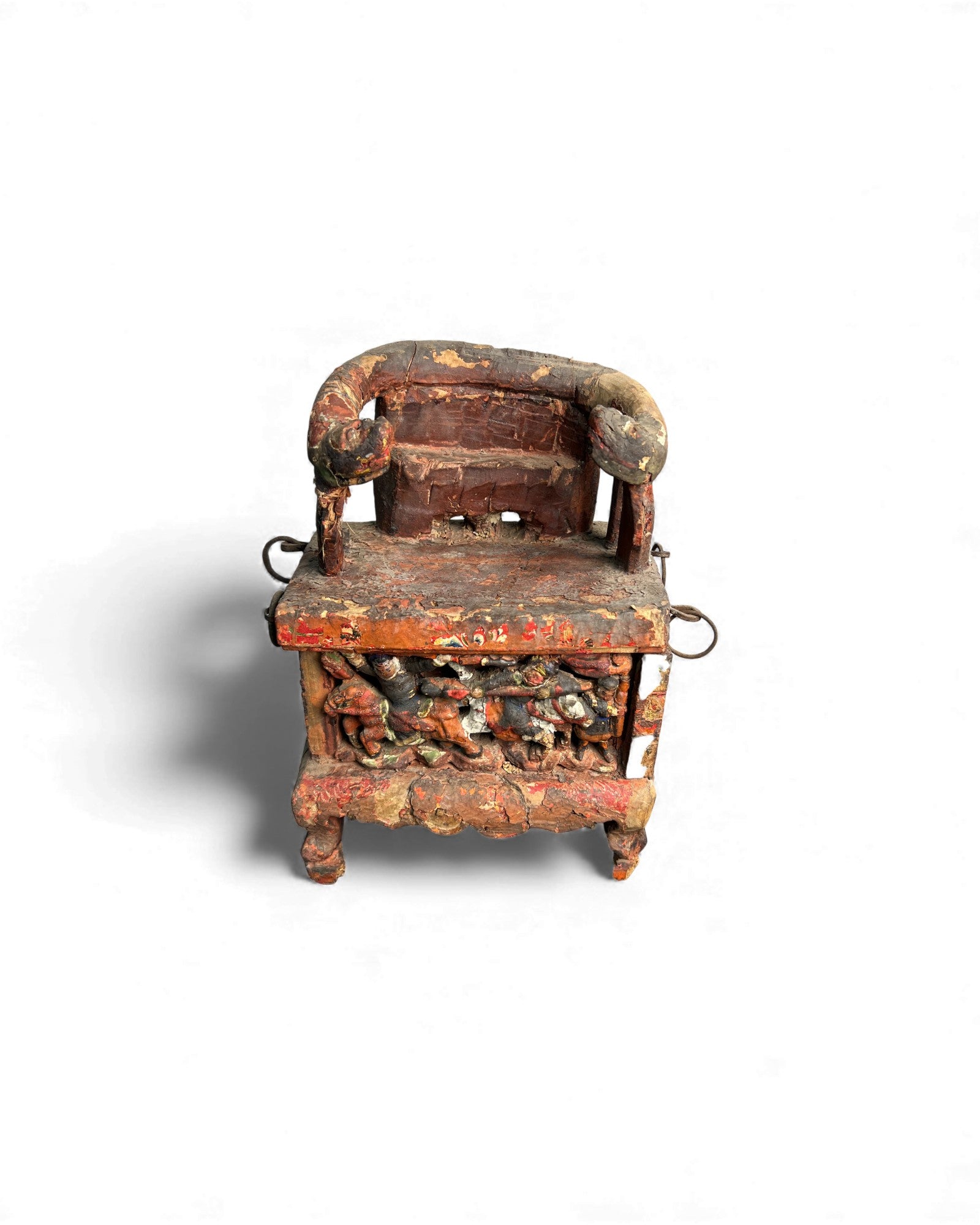 Carved Chinese Household Altar with Figural Relief - Surround Living - 14