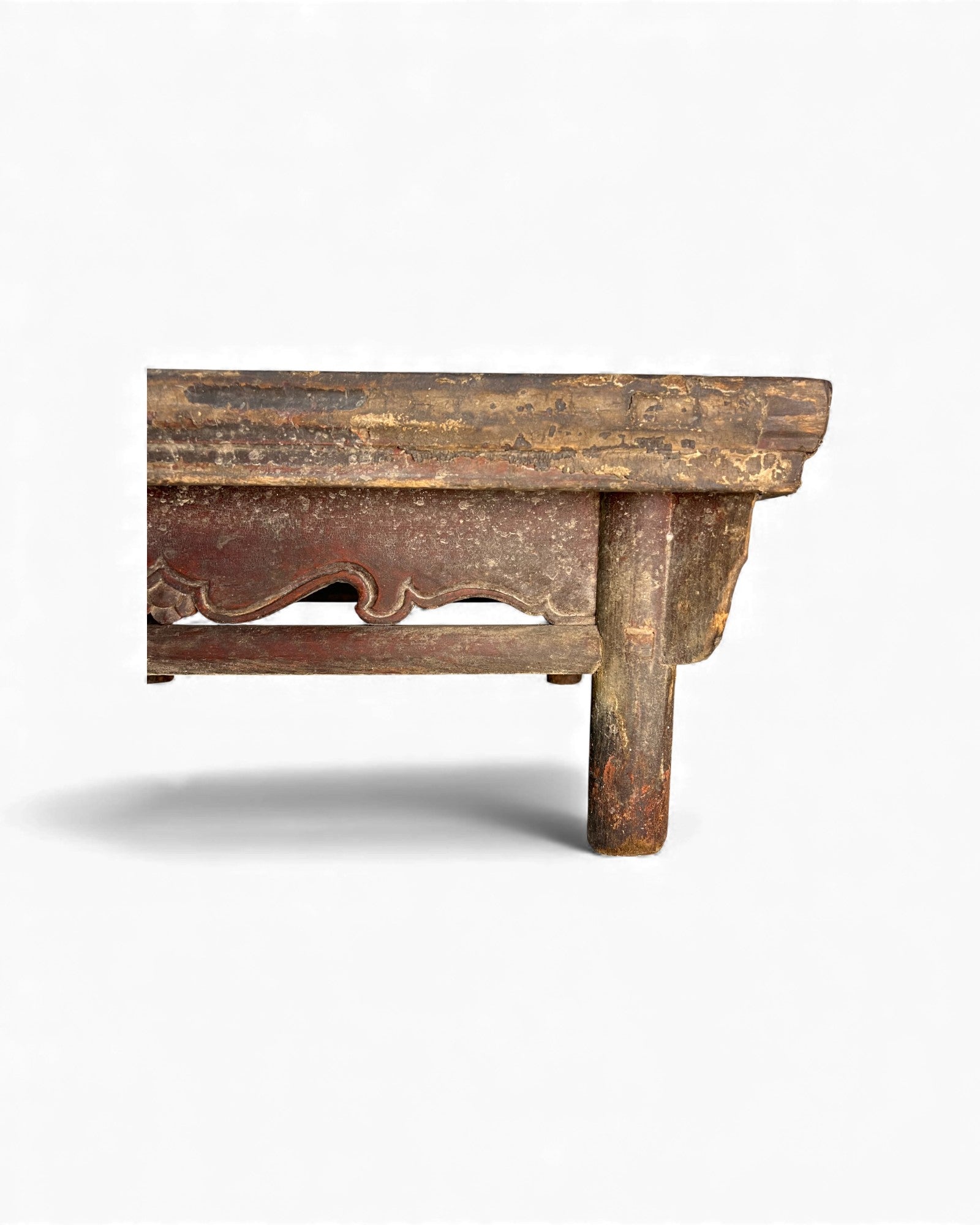 18th - Century Elm Low Table with Lacquer - Textile Foundation - Surround Living - 7