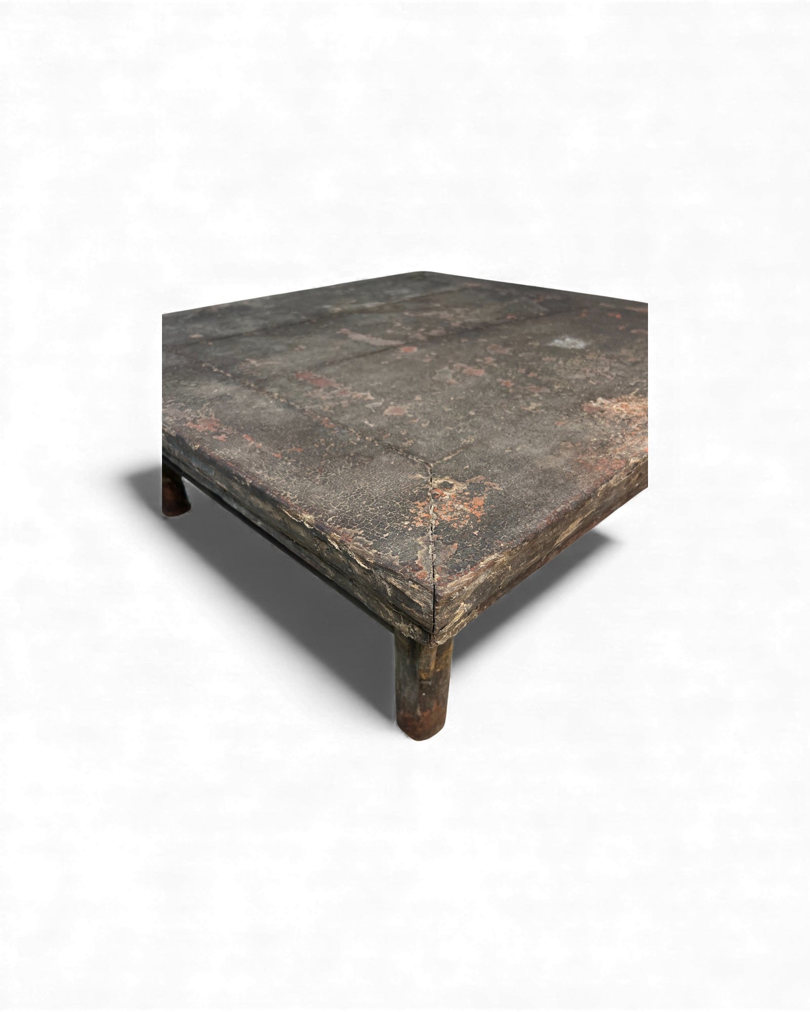 18th - Century Elm Low Table with Lacquer - Textile Foundation - Surround Living - 9