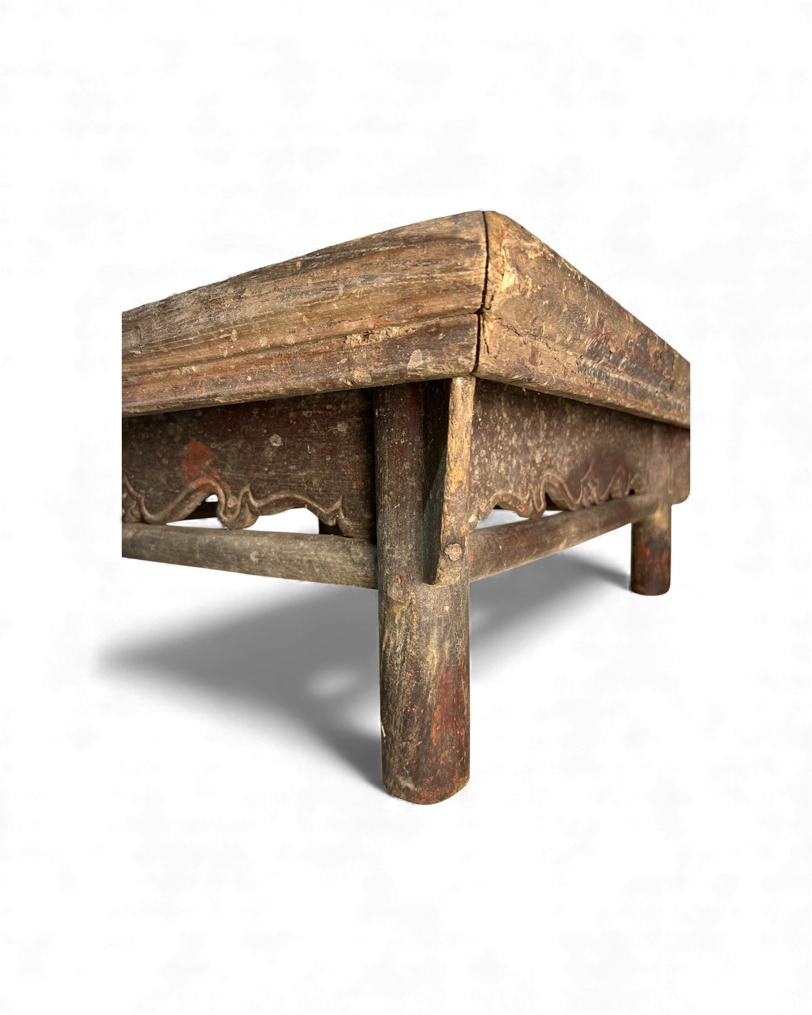 18th - Century Elm Low Table with Lacquer - Textile Foundation - Surround Living - 14