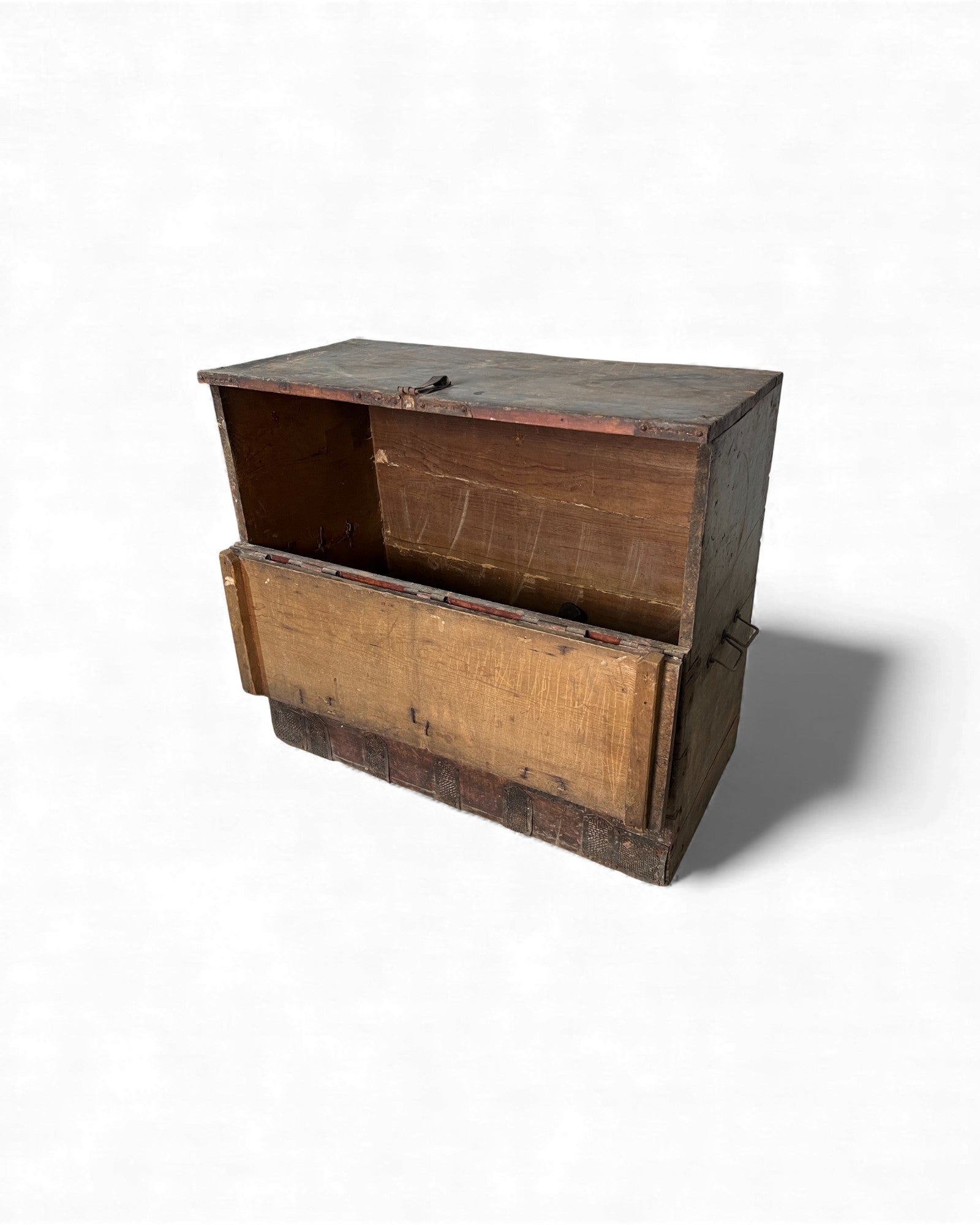 Antique North Korean Banjadi Chest with Iron Paper - Cut Motifs - Surround Living - 4