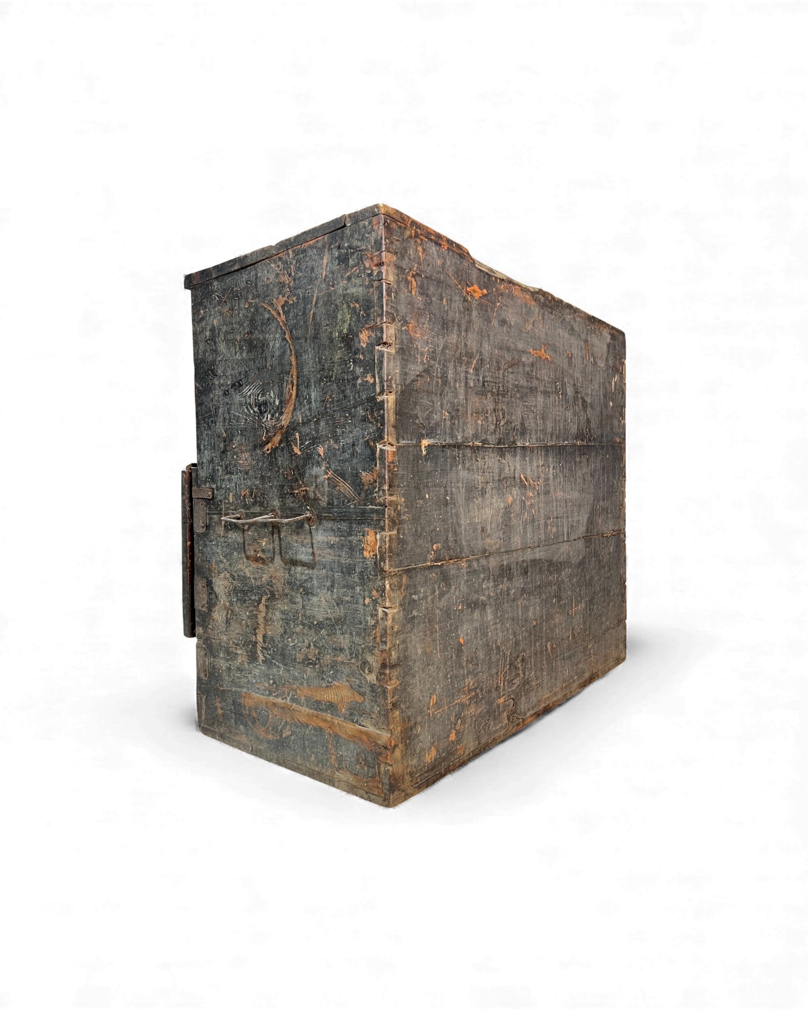 Antique North Korean Banjadi Chest with Iron Paper - Cut Motifs - Surround Living - 17