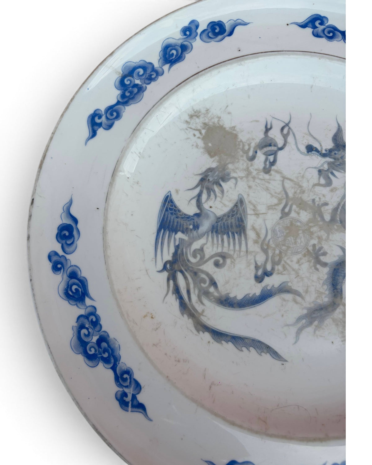 Large Antique Porcelain Charger