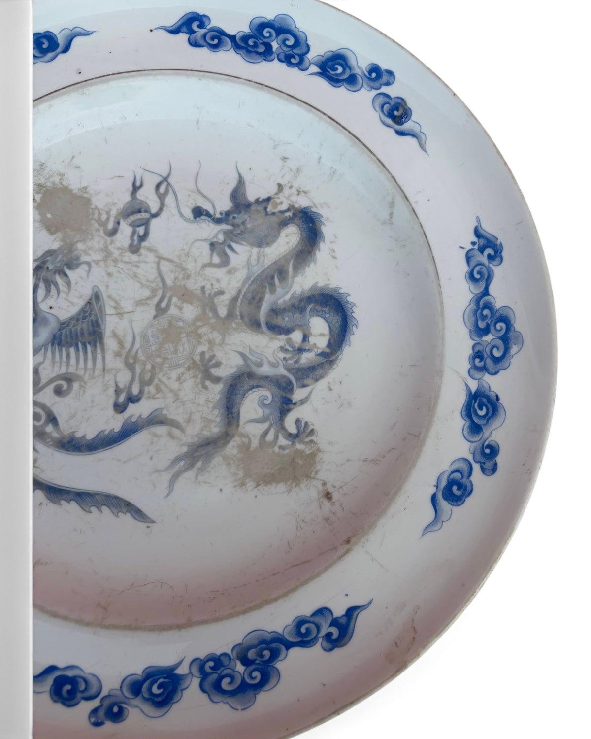 Large Antique Porcelain Charger