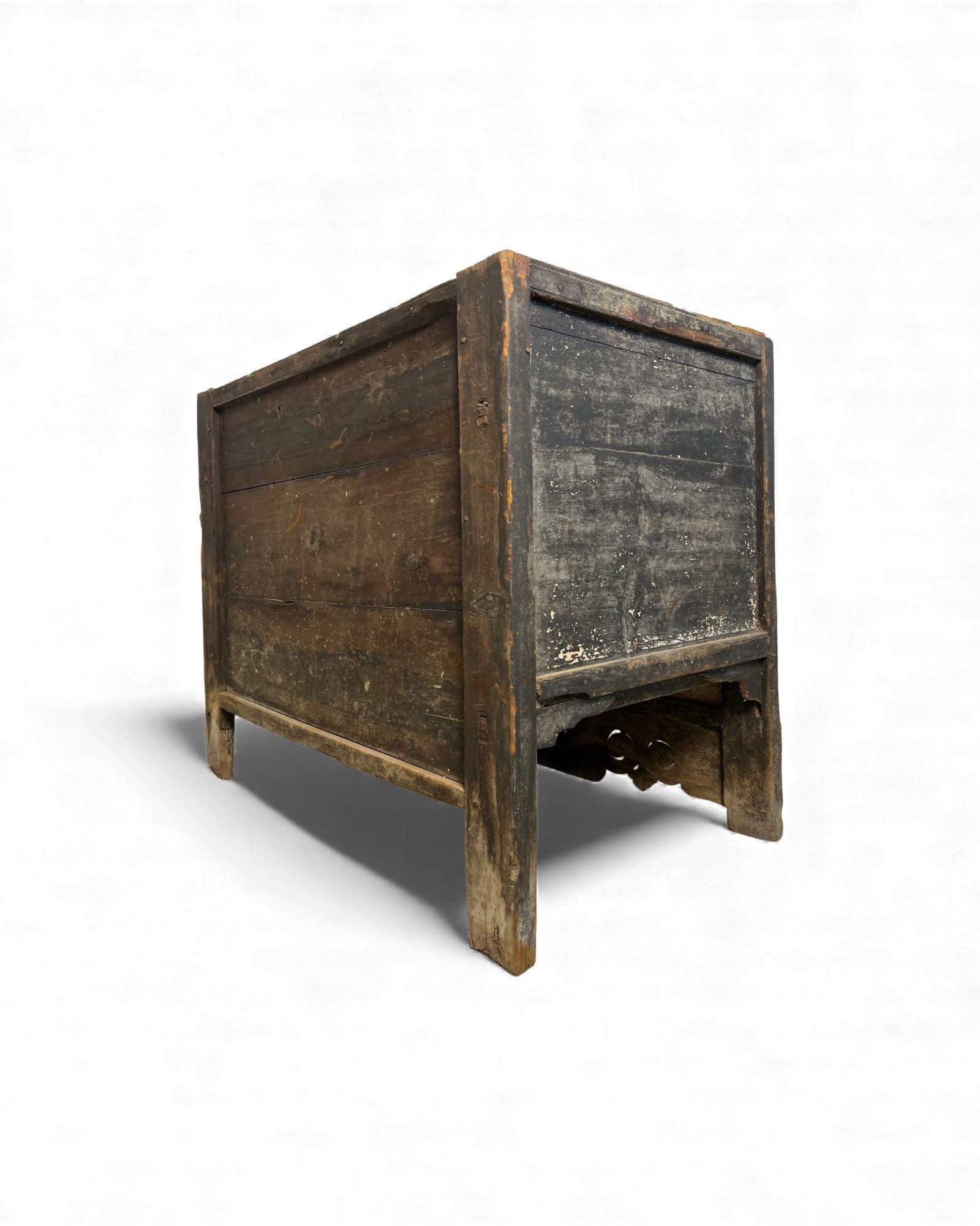 17th - Century Chinese Temple Money Chest in Black Lacquer - Surround Living - 15