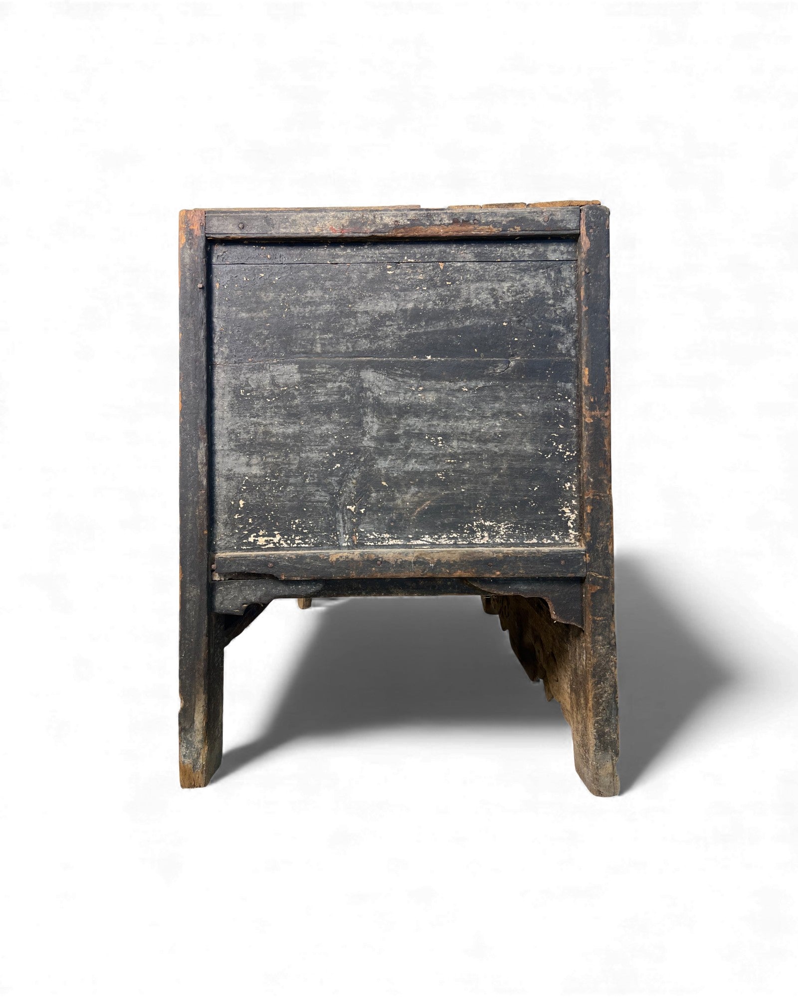 17th - Century Chinese Temple Money Chest in Black Lacquer - Surround Living - 8