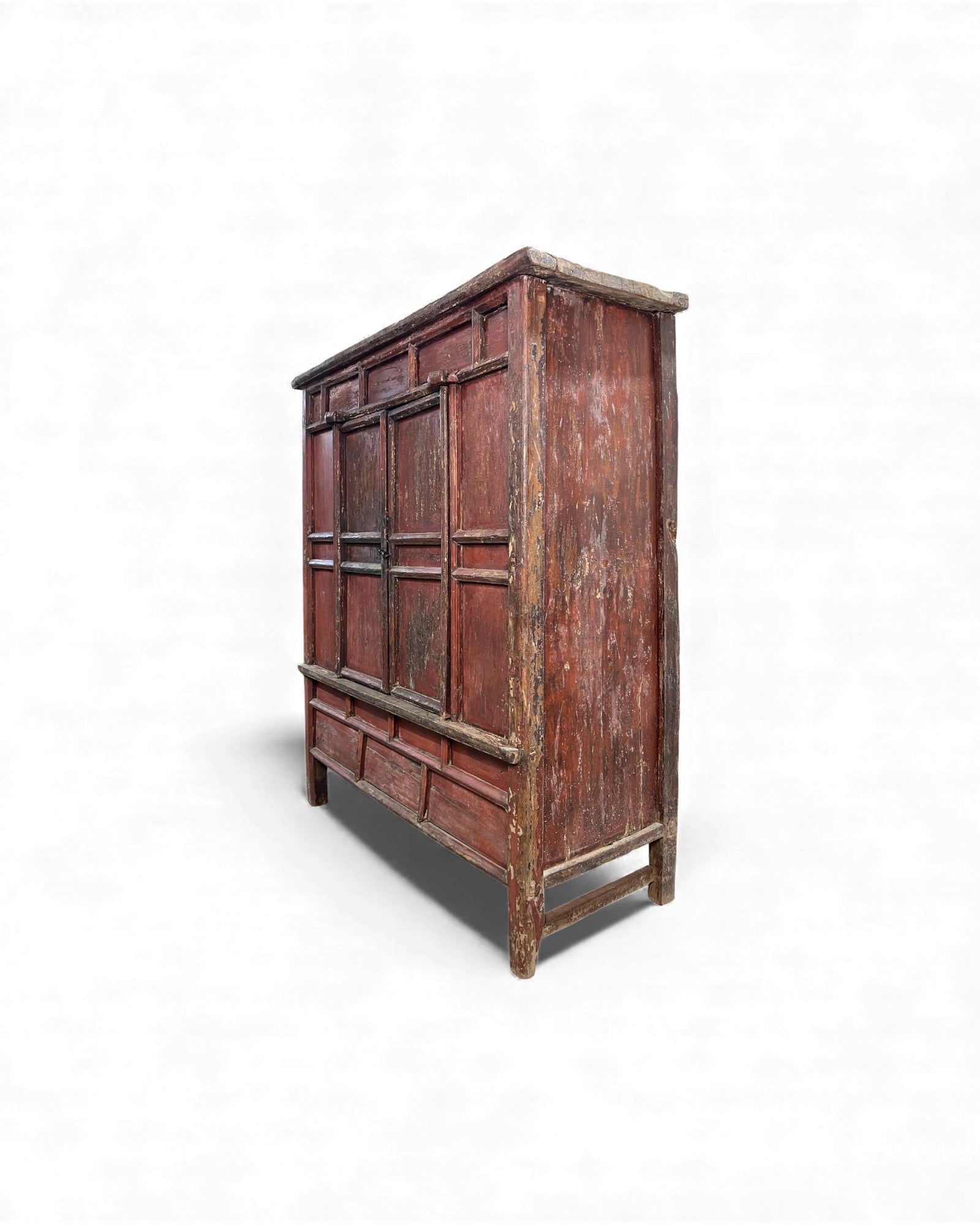 Chinese Red - Lacquer Sutra Cabinet with Double Swing Doors - Surround Living - 10