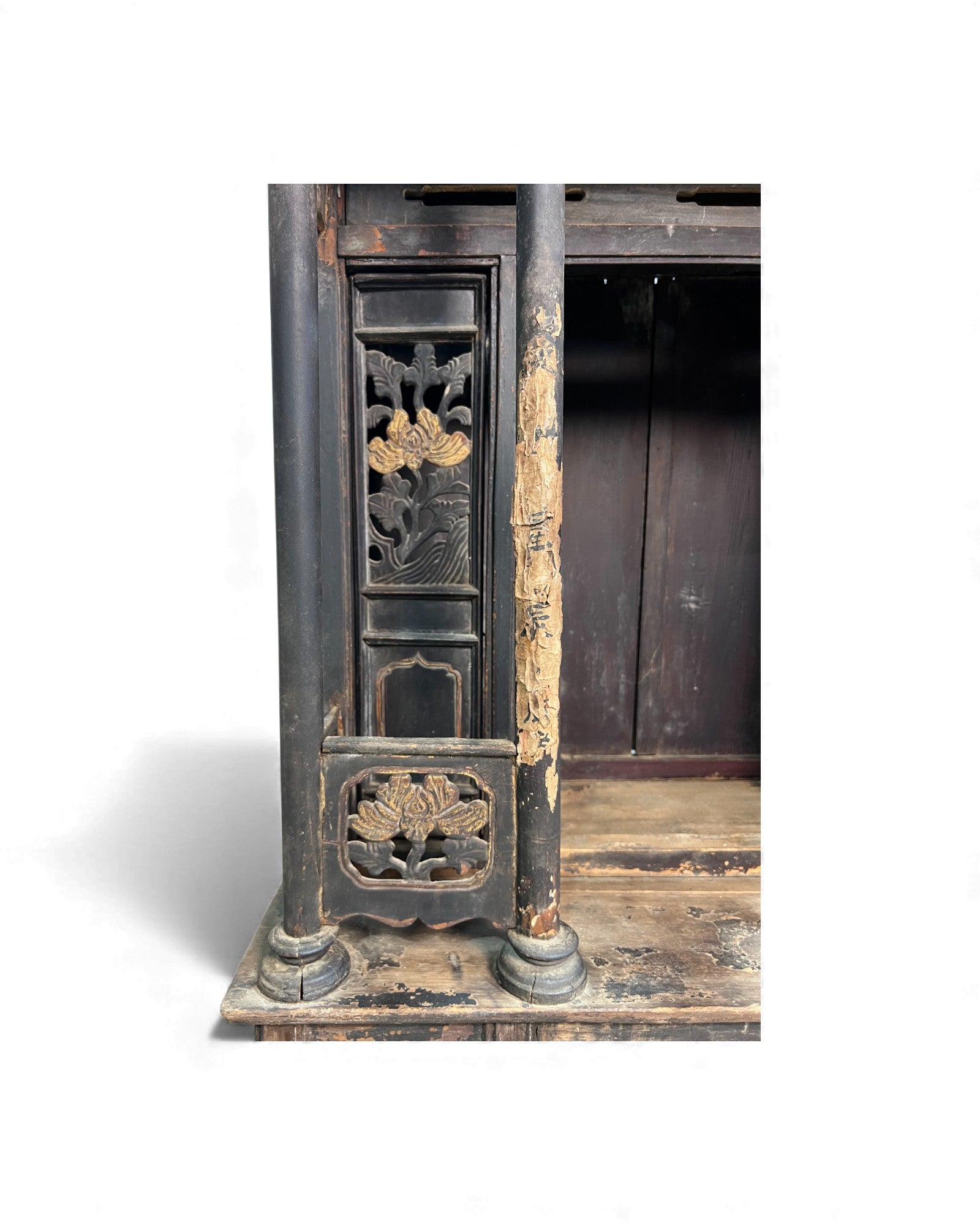 Shanxi Gilt Black - Lacquer Spirit House (Home Altar Shrine) - Surround Living - 6