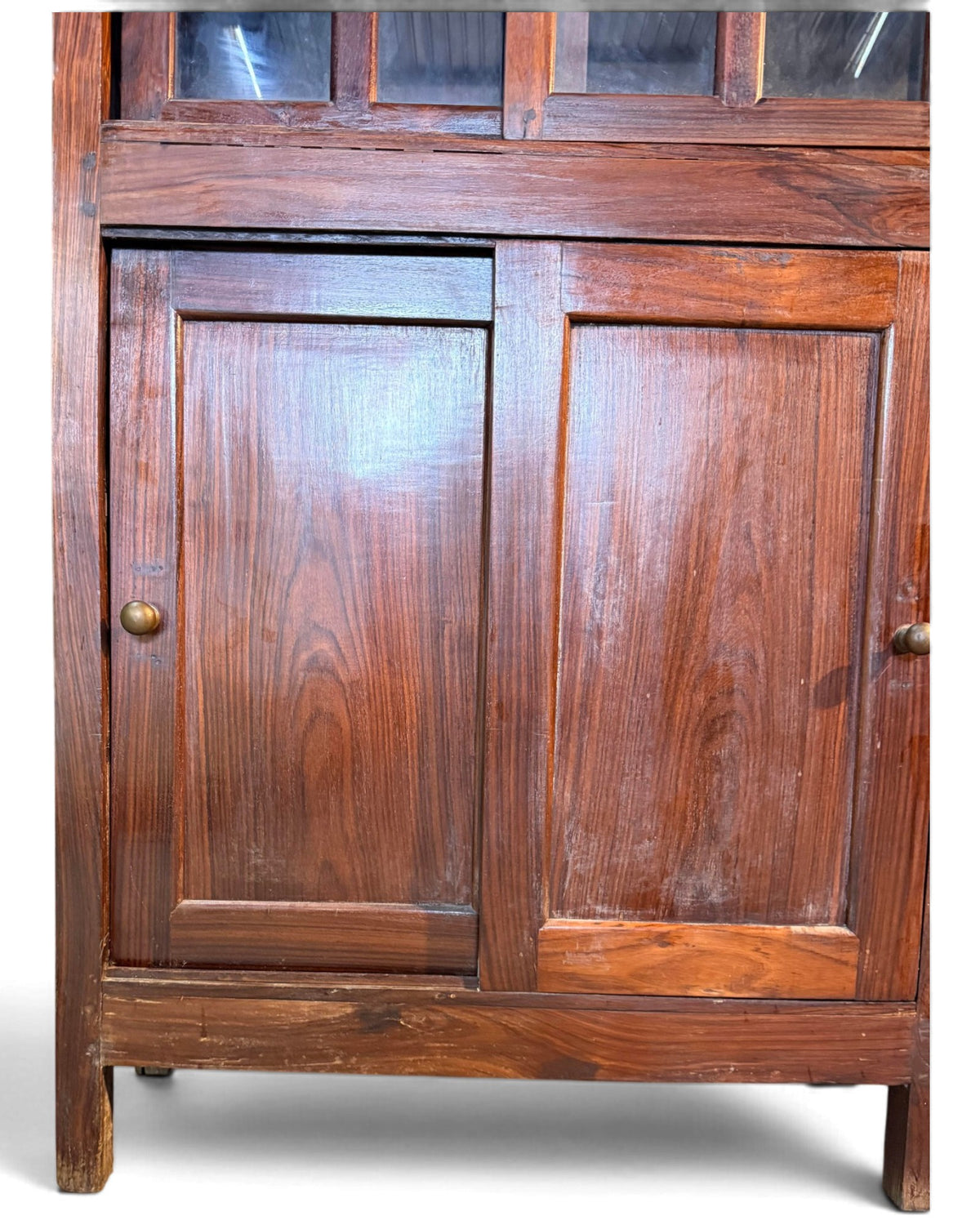Teak Glass Kitchen Cabinet