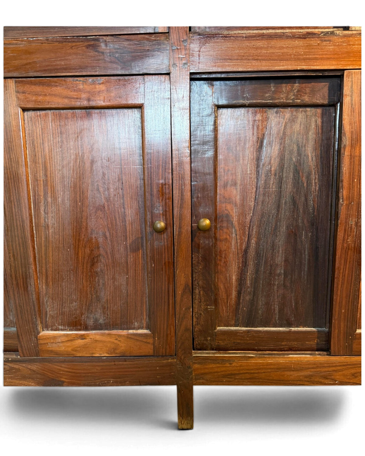 Teak Glass Kitchen Cabinet