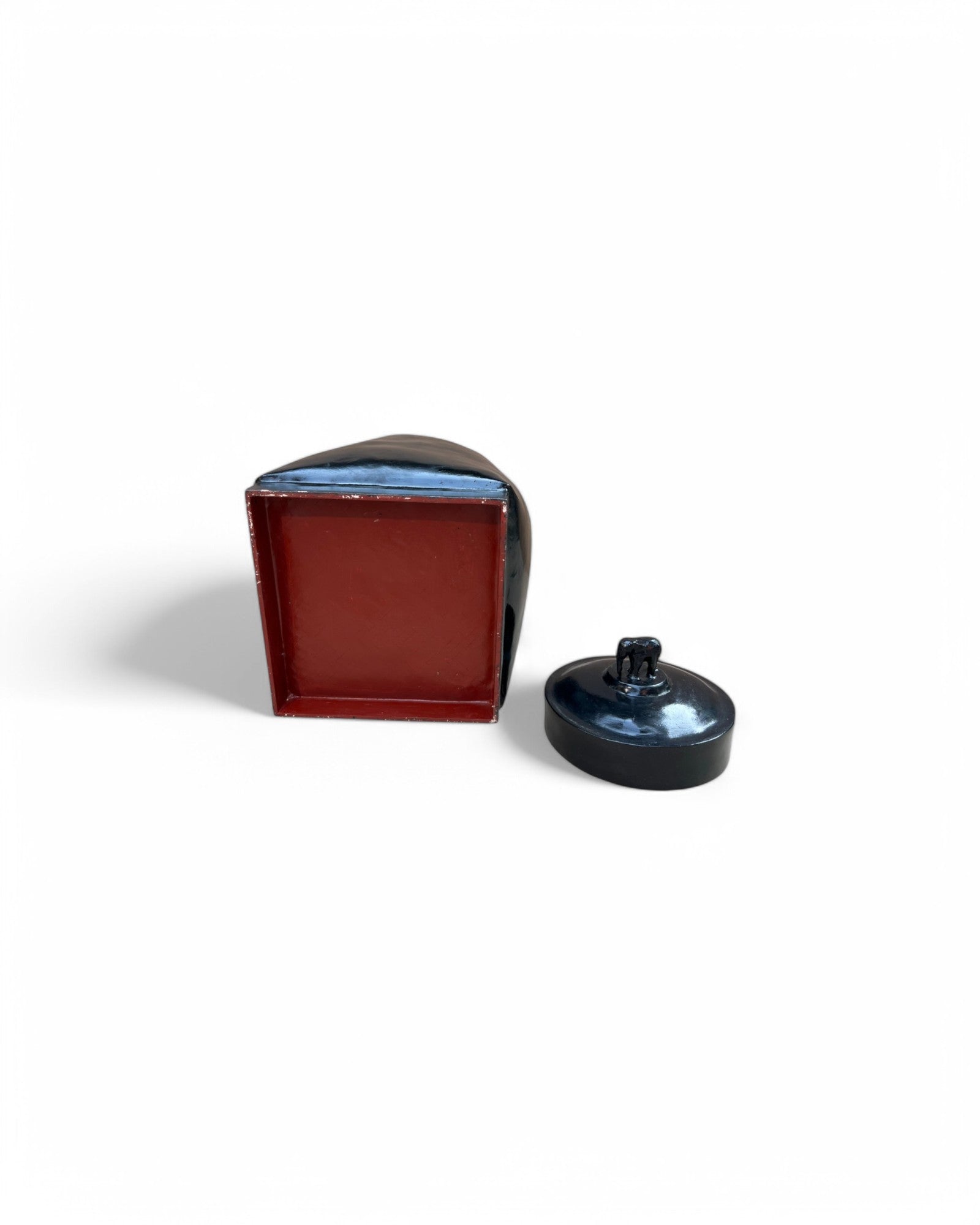 Elephant Lacquered Storage Basket (Large)