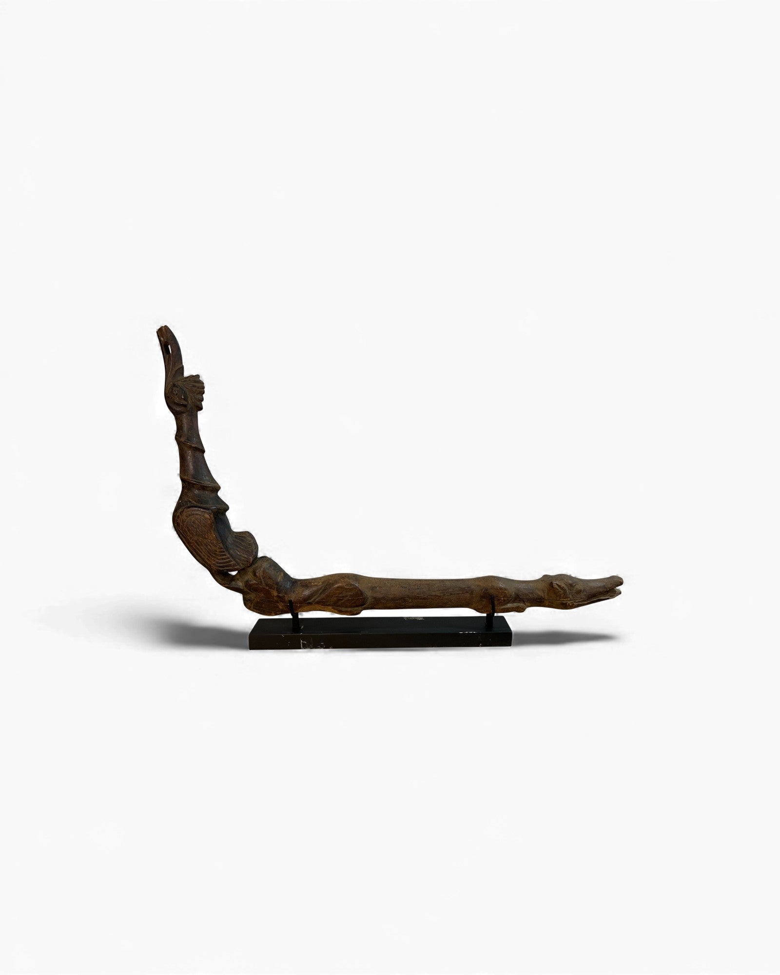 Burmese Hardwood Oxcart Finial Sculpture - Surround Living - 1