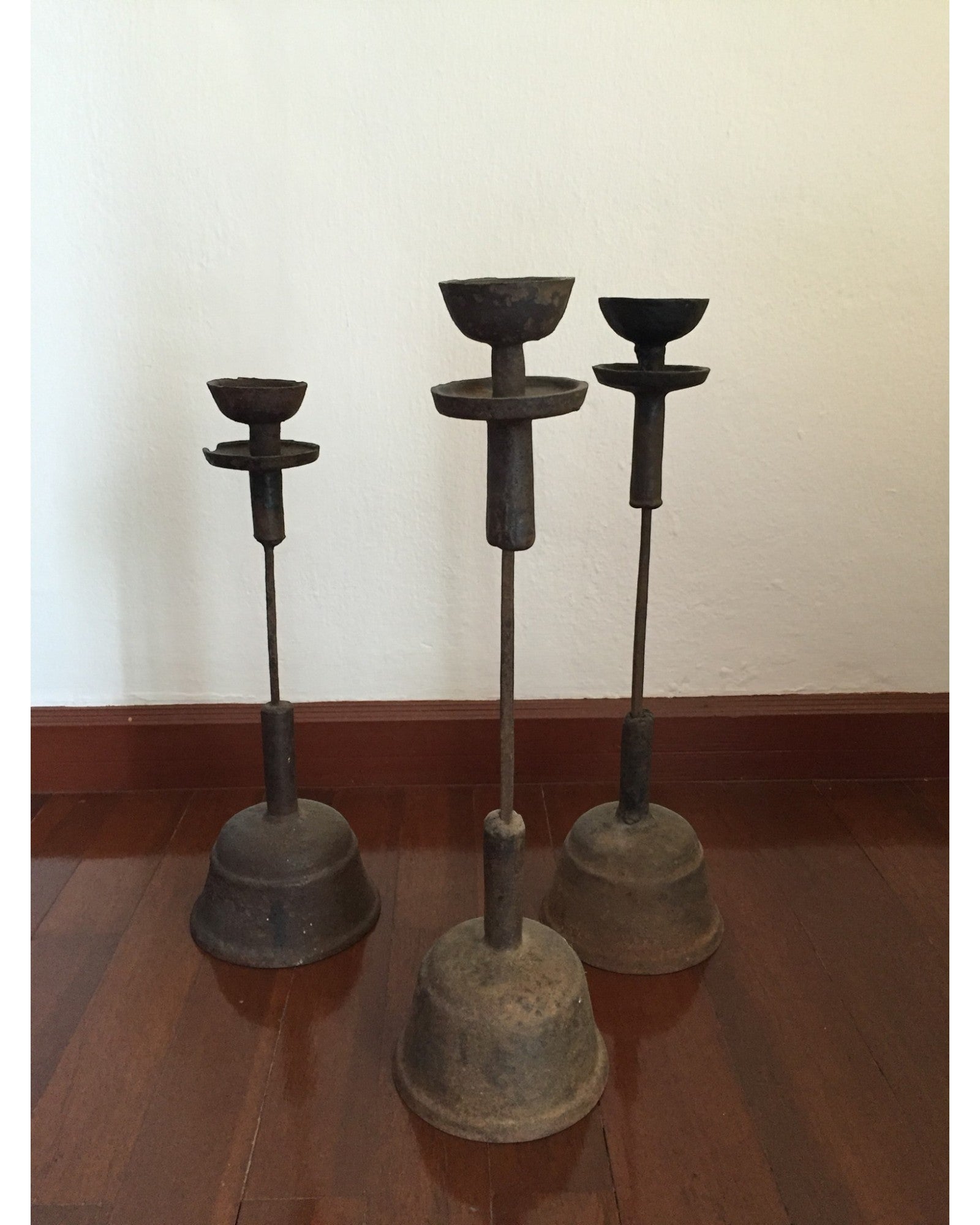 Vintage Iron Candle Holder