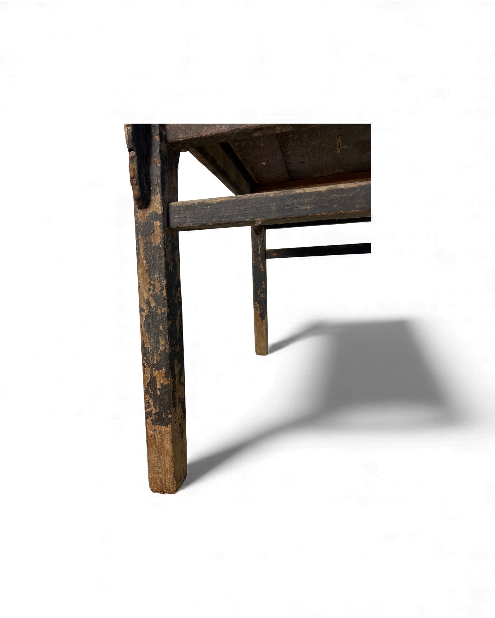 Chinese Carved Coffer with Traces of Red & Black Lacquer, Elm Wood - Surround Living - 22