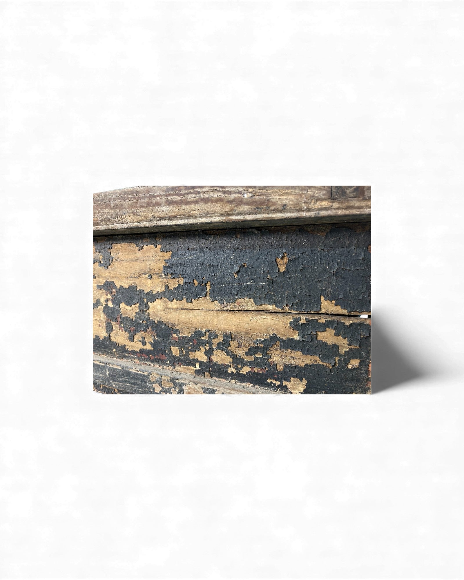 Chinese Carved Coffer with Traces of Red & Black Lacquer, Elm Wood - Surround Living - 18